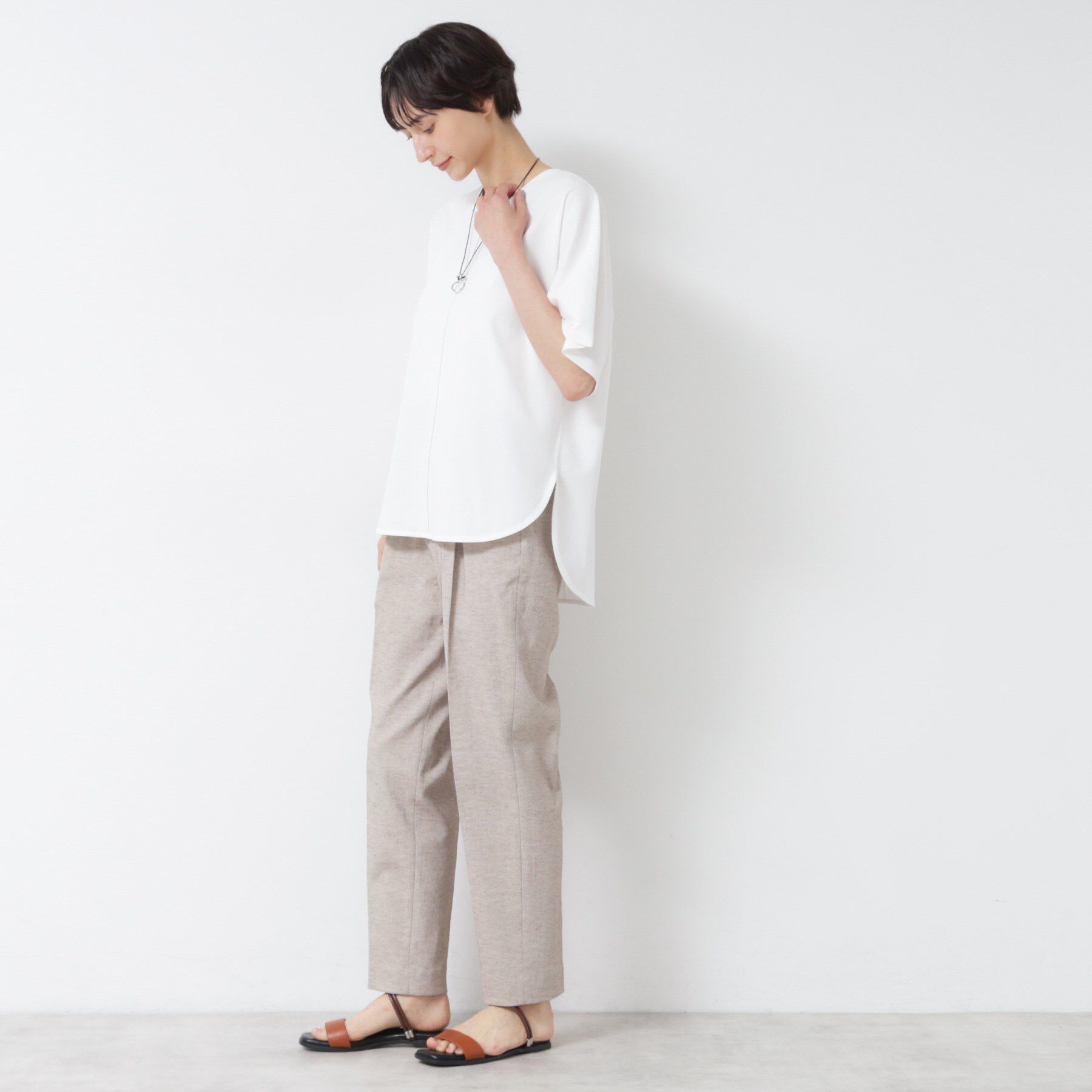 Dessin「【洗える】フレアカットソー」|Tシャツ・カットソー|