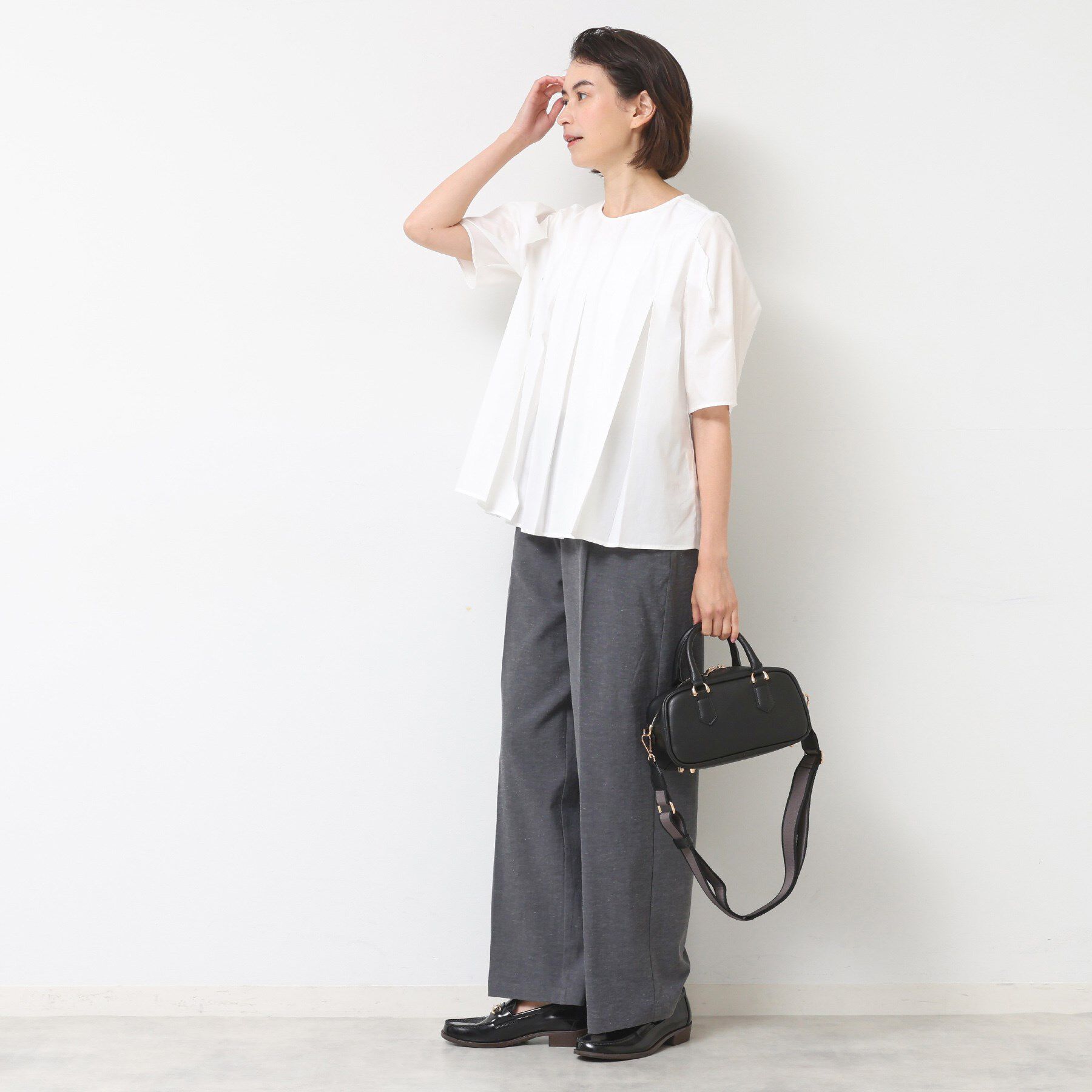 Dessin「【洗える】タックデザインブラウス」|シャツ・ブラウス|