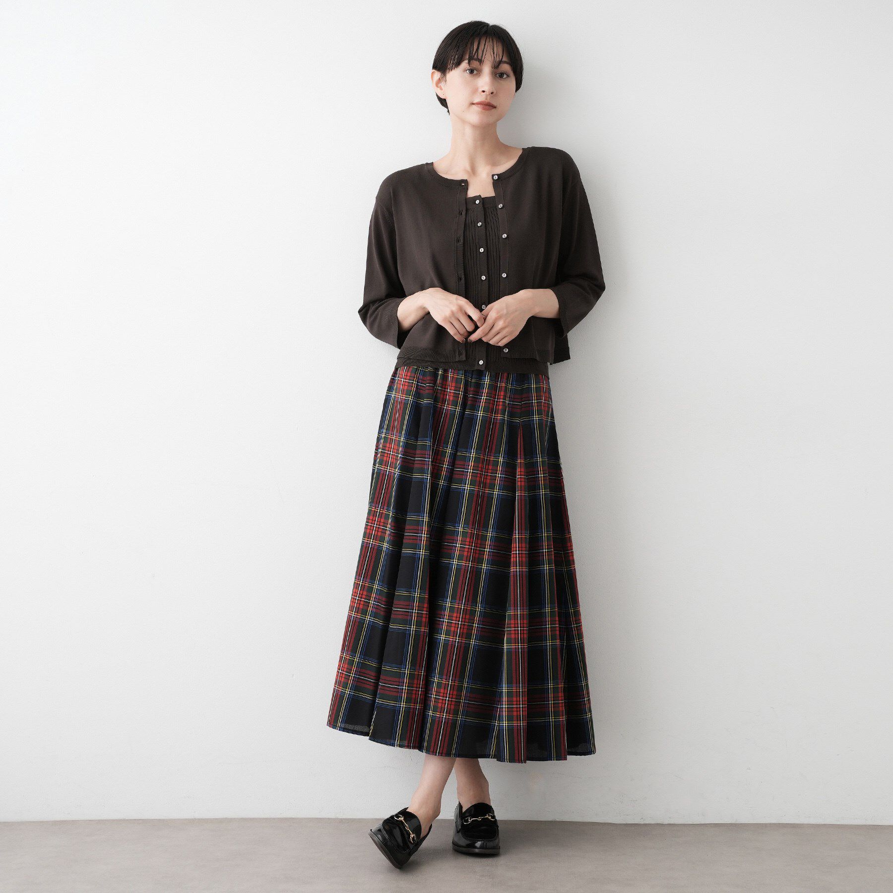 Dessin「【2点セット・洗える】2WAYカーディガン＆キャミソールアンサンブル」|その他|