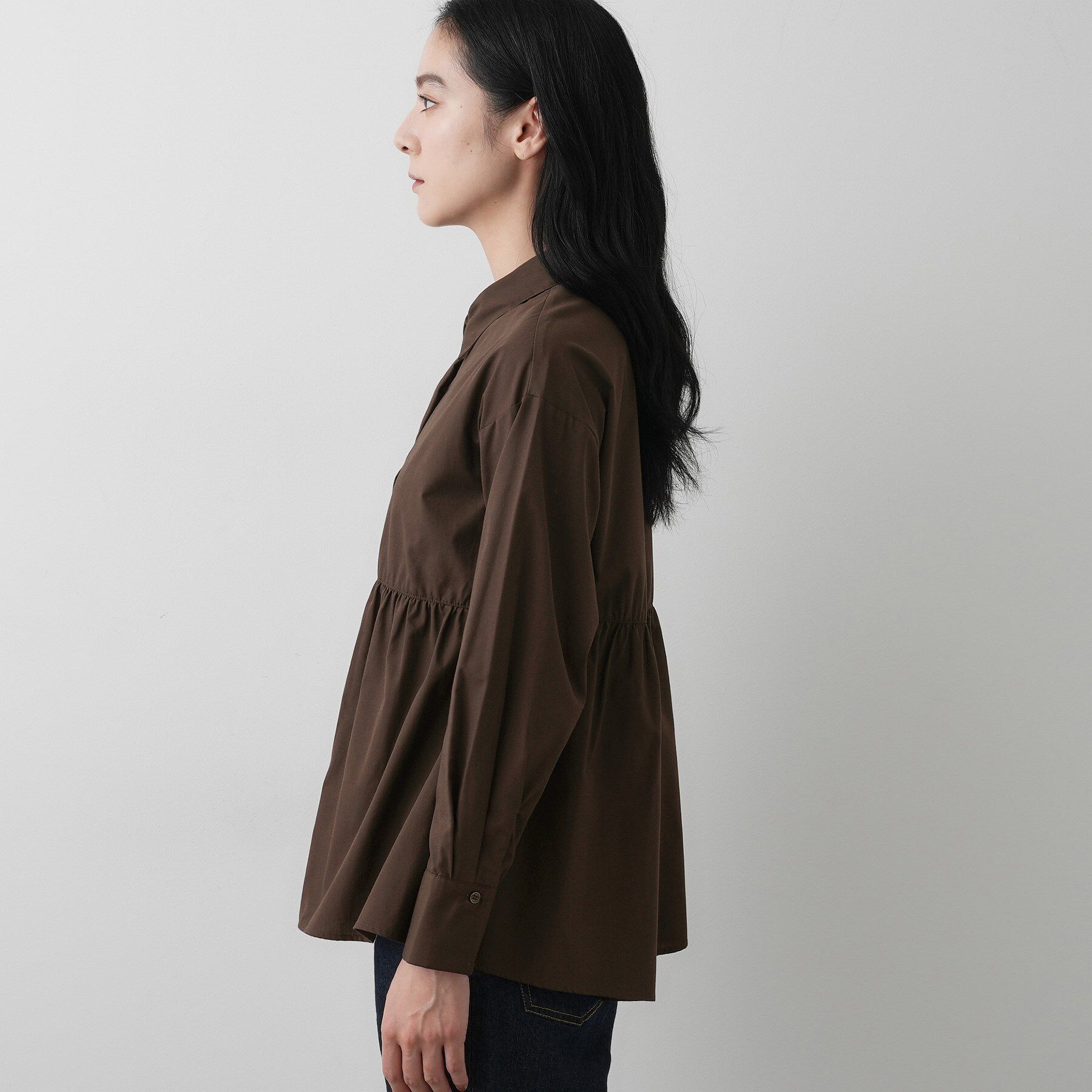 Dessin「【洗える】ペプラムブラウス」|シャツ・ブラウス|