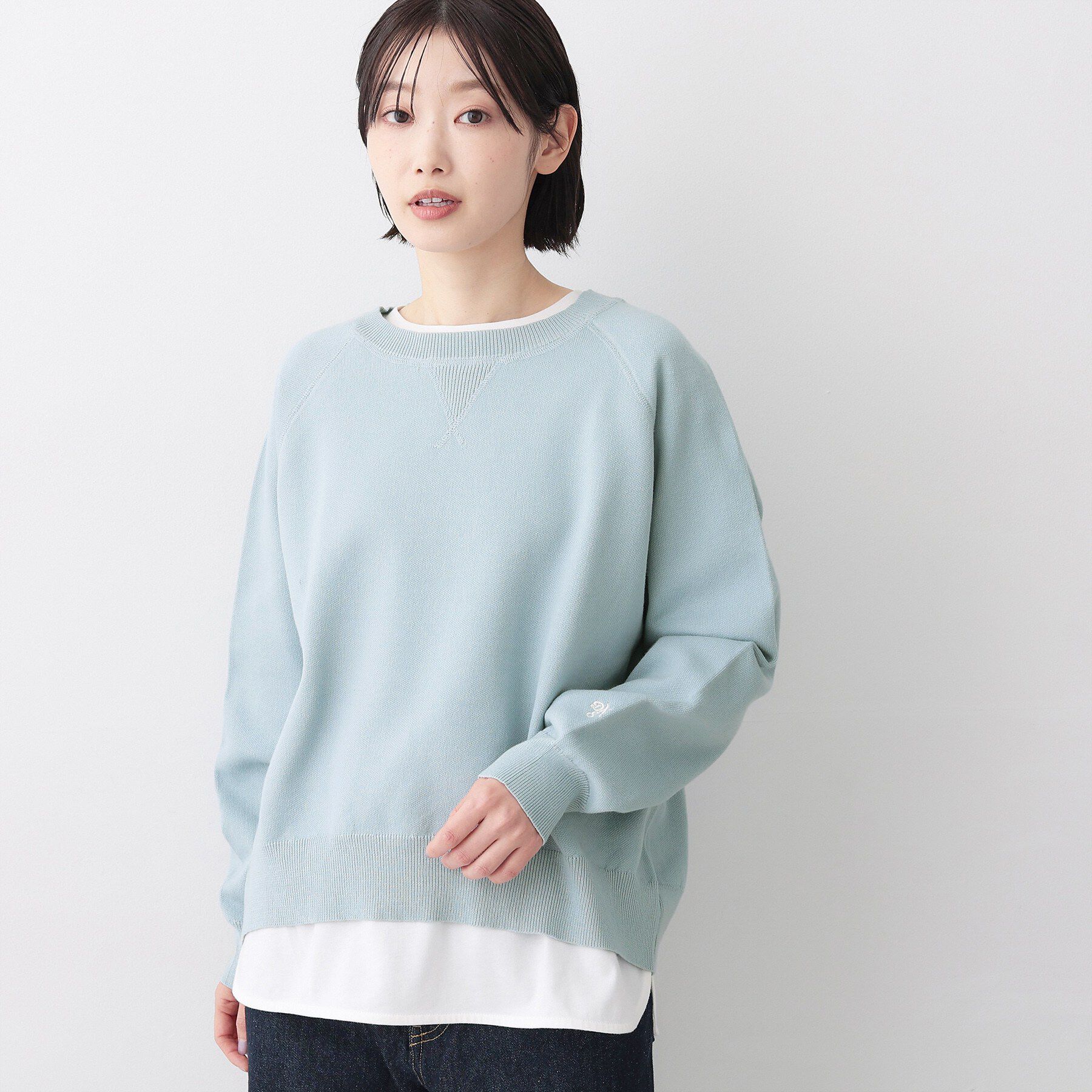 Dessin「【洗える】スウェットライクニット」|ニット・セーター|