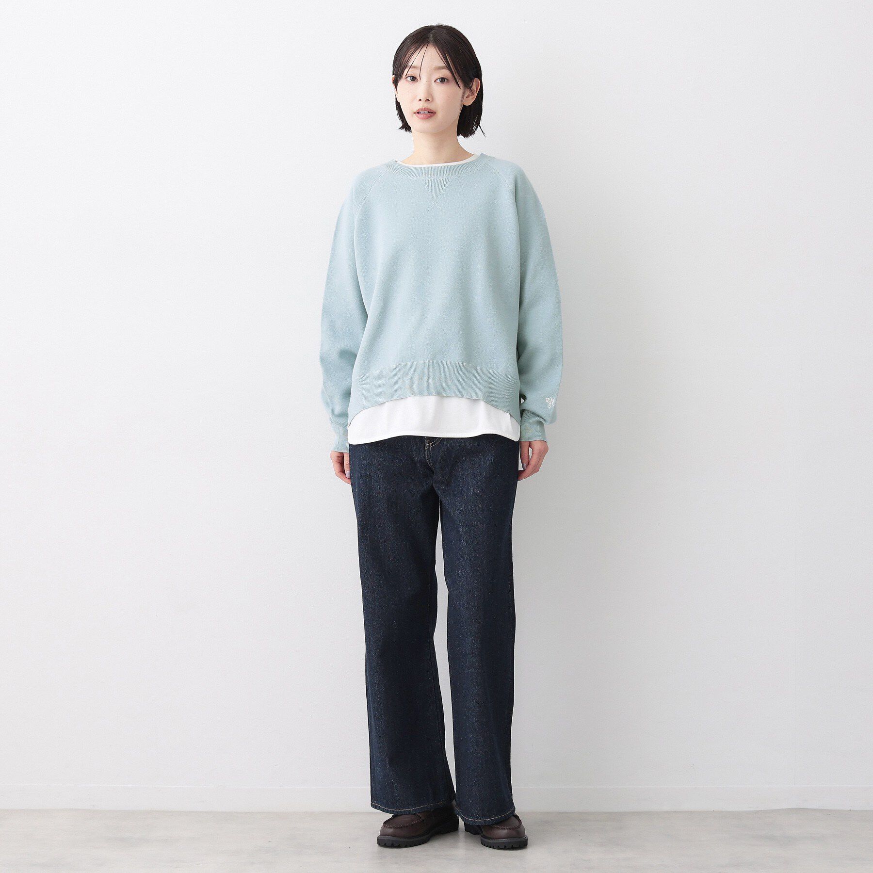 Dessin「【洗える】スウェットライクニット」|ニット・セーター|