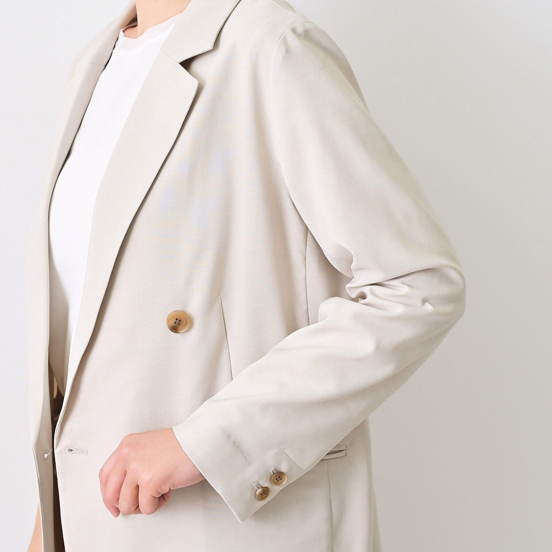 Dessin「【セットアップ可/洗える】ダブルストレッチジャケット」|テーラードジャケット|