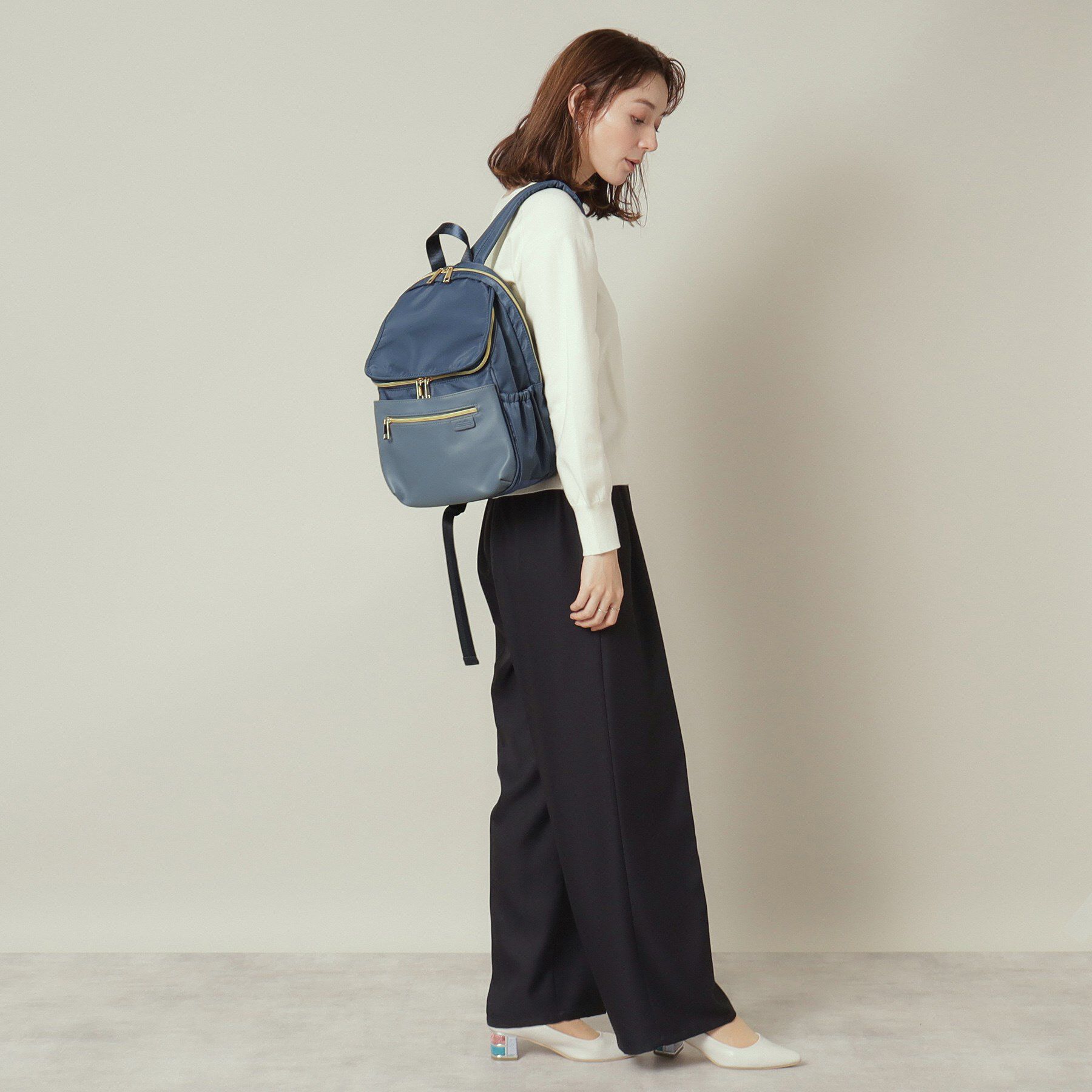 ITS&rsquo;DEMO「【A4対応／ポケット10】収納アドバイザーPCリュック」|リュック|