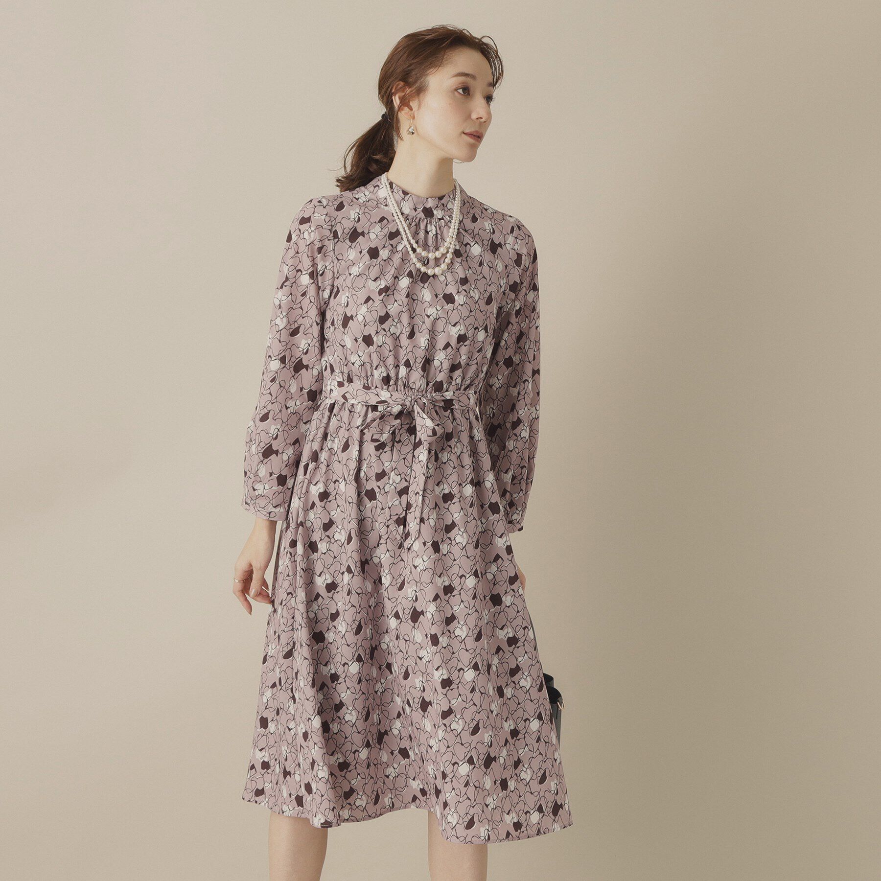 ITS&rsquo;DEMO「【手洗い可／ウエストゴム】ハートプリントワンピース」|ワンピース|