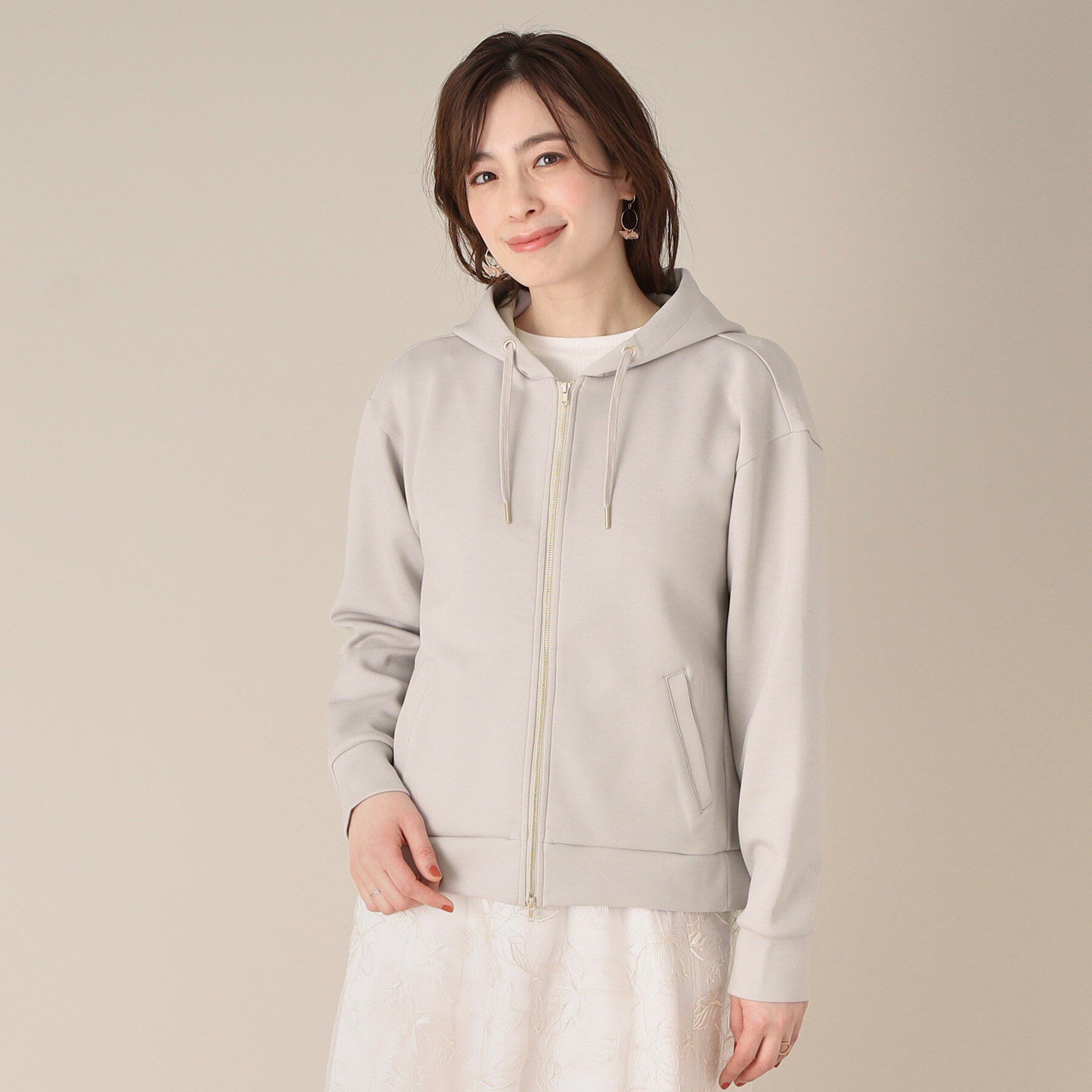 ITS&rsquo;DEMO「【手洗い可】ダブルジップダンボールパーカ」|パーカー|