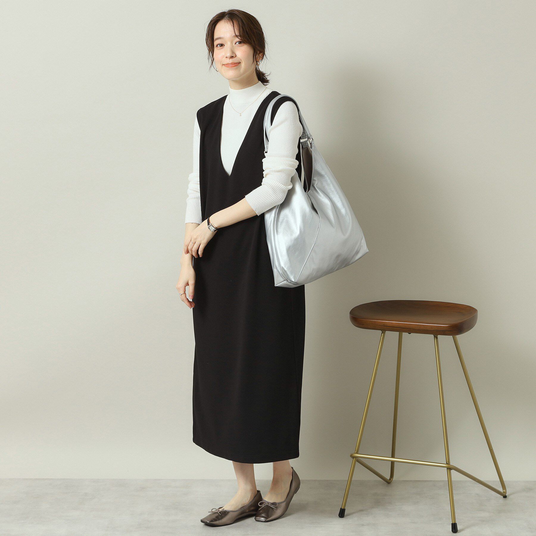 ITS&rsquo;DEMO「【A4対応】合皮Vカットトート」|トートバッグ|