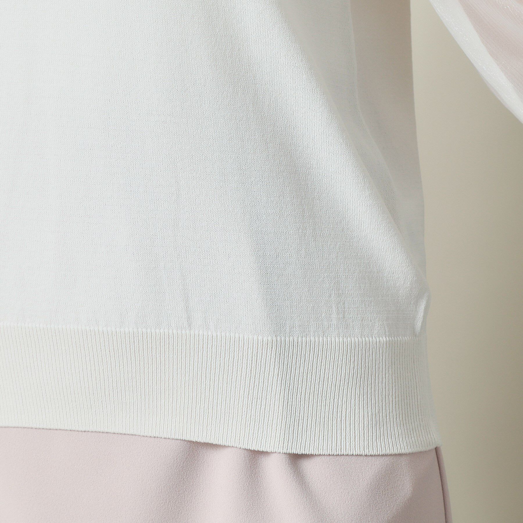 ITS&rsquo;DEMO「【UVケア／接触冷感／アンチピリング／洗濯機OK】袖シアーニット」|ニット・セーター|