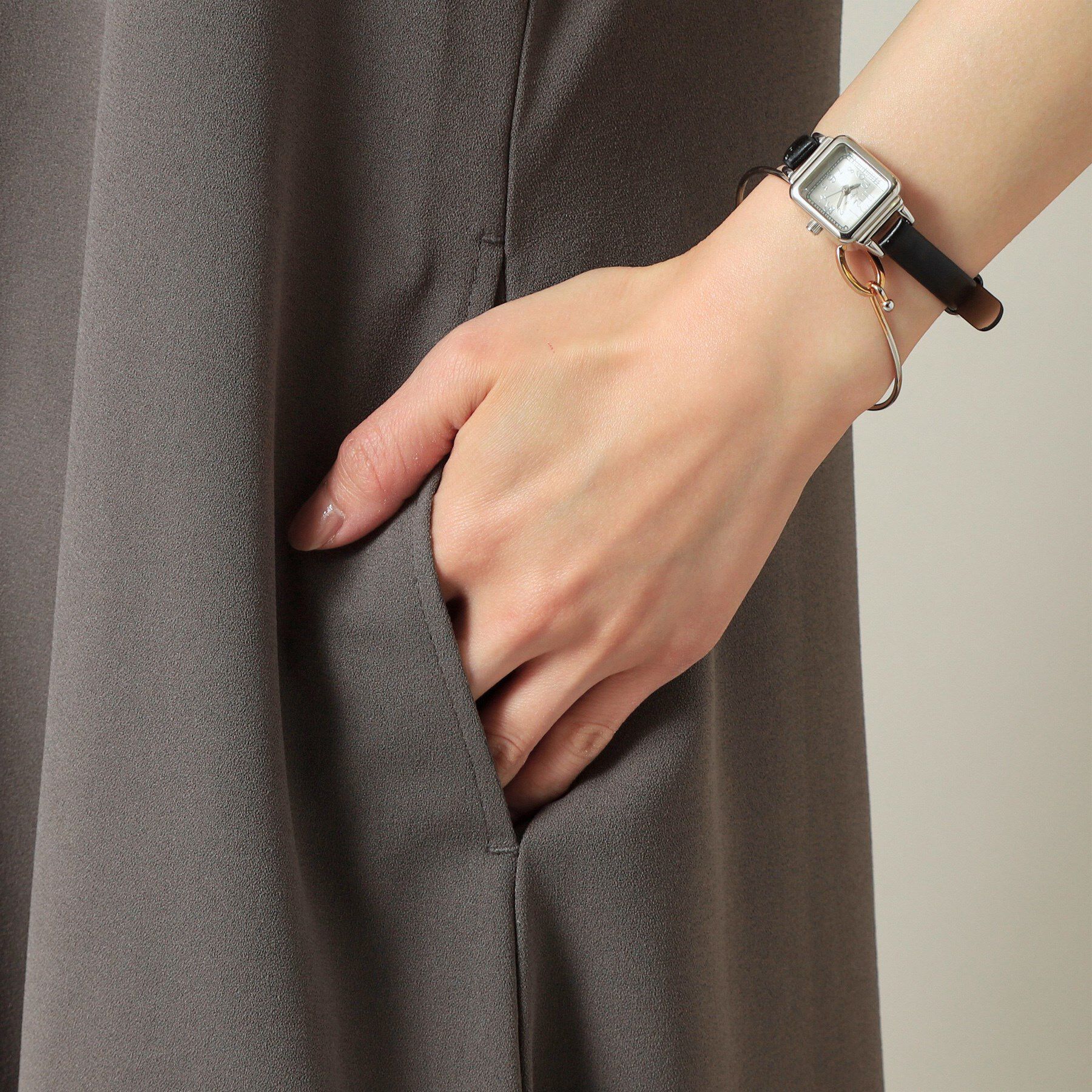 ITS&rsquo;DEMO「【手洗い可／無地・花柄】ジョーゼットキャミワンピ」|ワンピース|