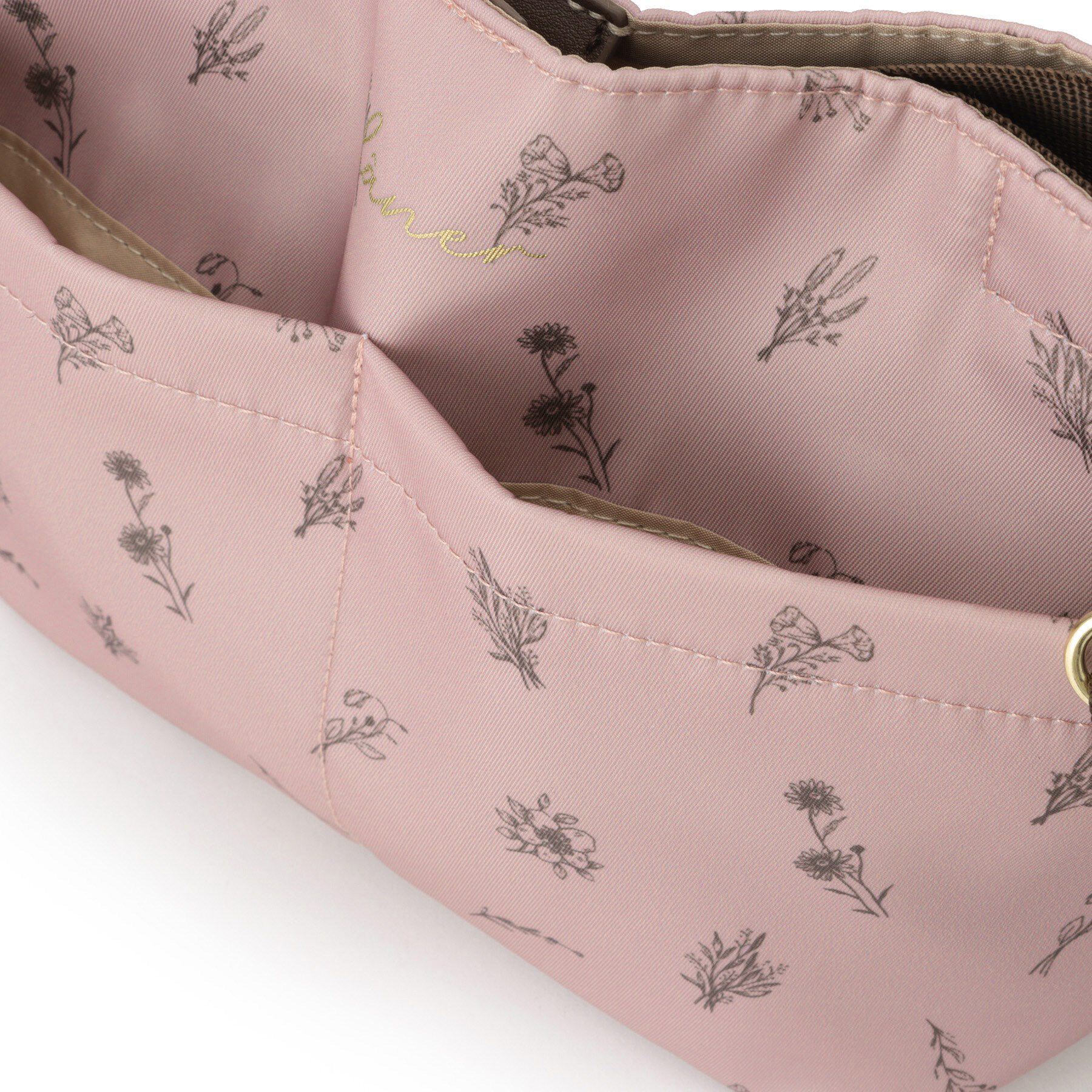 ITS&rsquo;DEMO「【2WAY】花柄バッグインバッグ」|ショルダー・メッセンジャー|