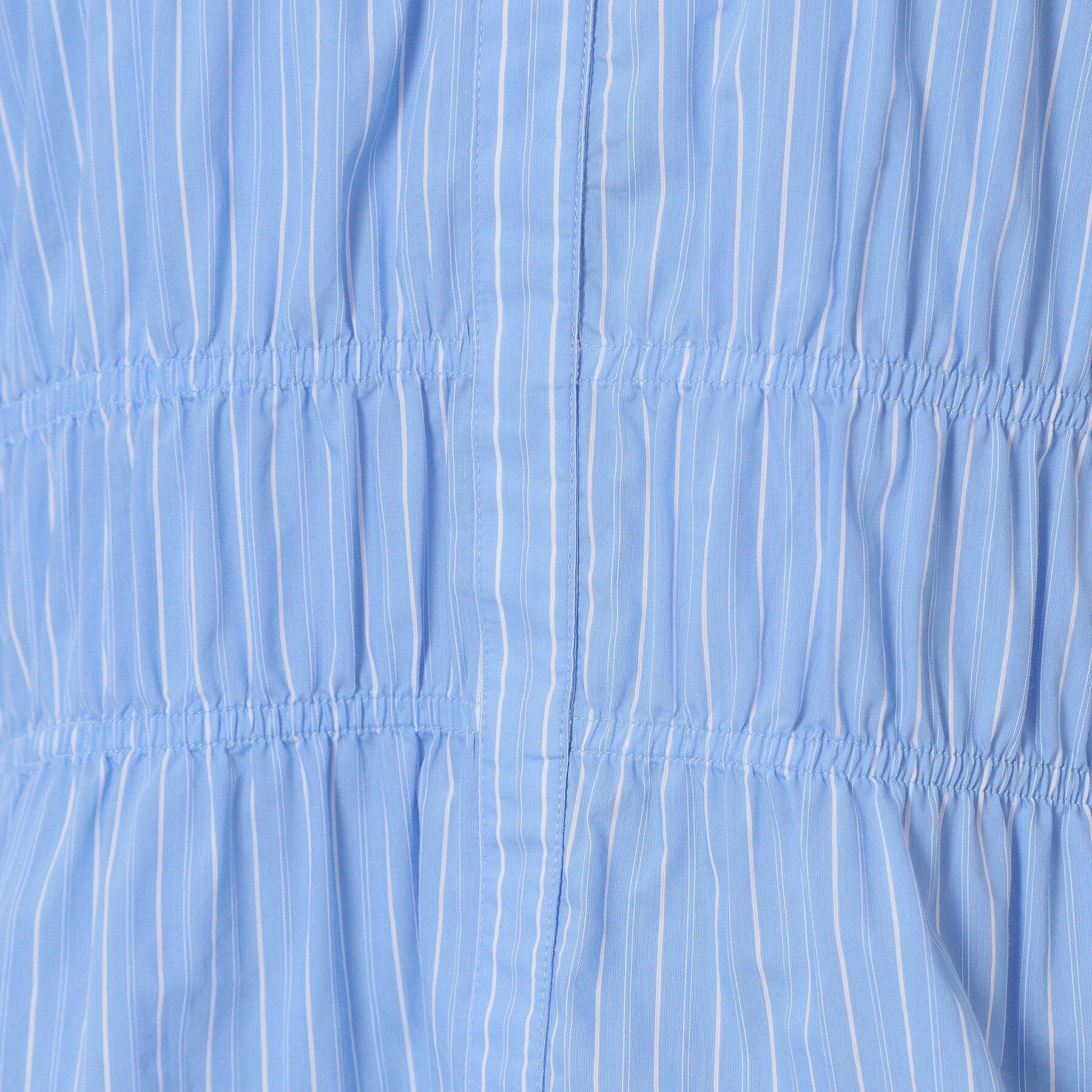 ITS&rsquo;DEMO「【洗濯機OK】ギャザーストライプブラウス」|シャツ・ブラウス|