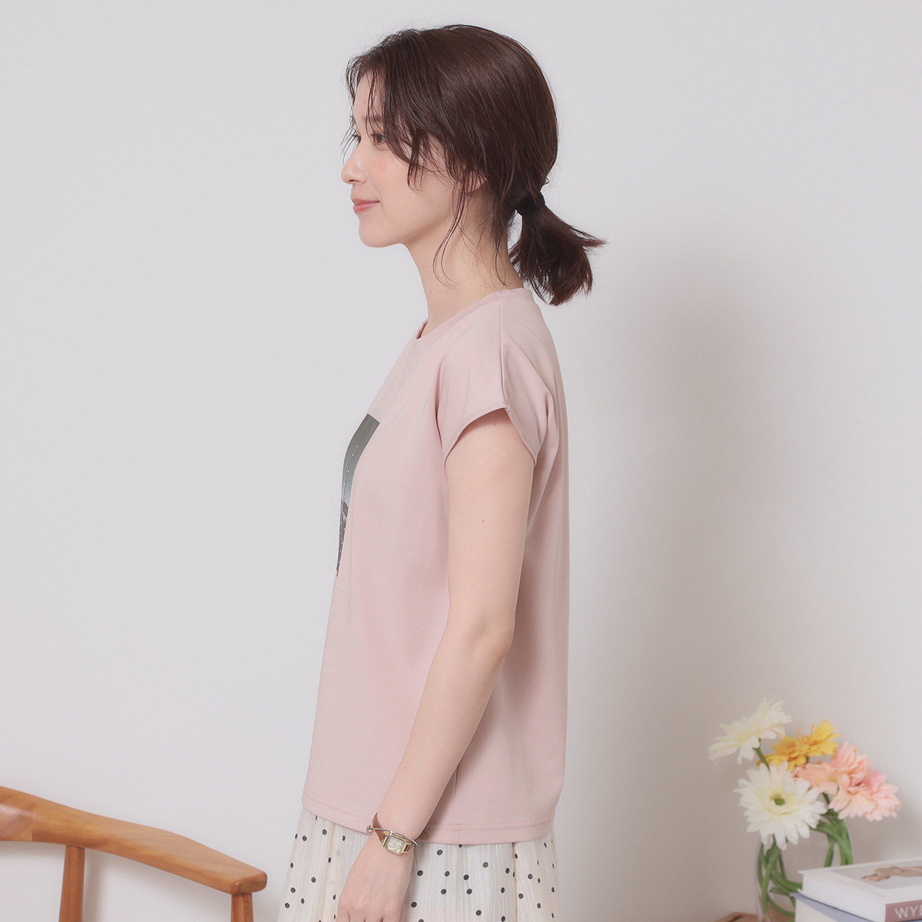ITS&rsquo;DEMO「【手洗い可】フォトフレンチTシャツ」|Tシャツ・カットソー|