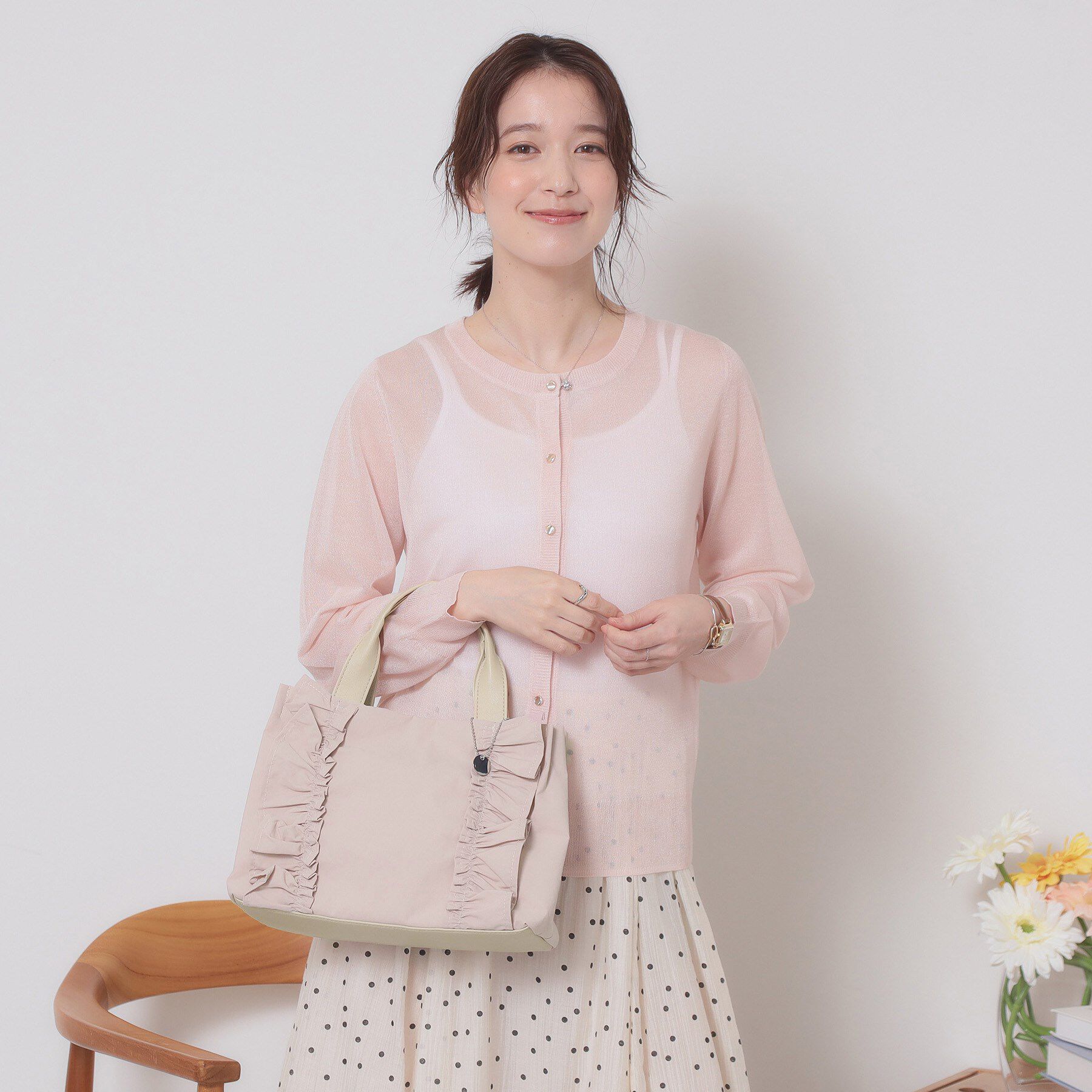 ITS&rsquo;DEMO「フリルミニトート」|ハンドバッグ|