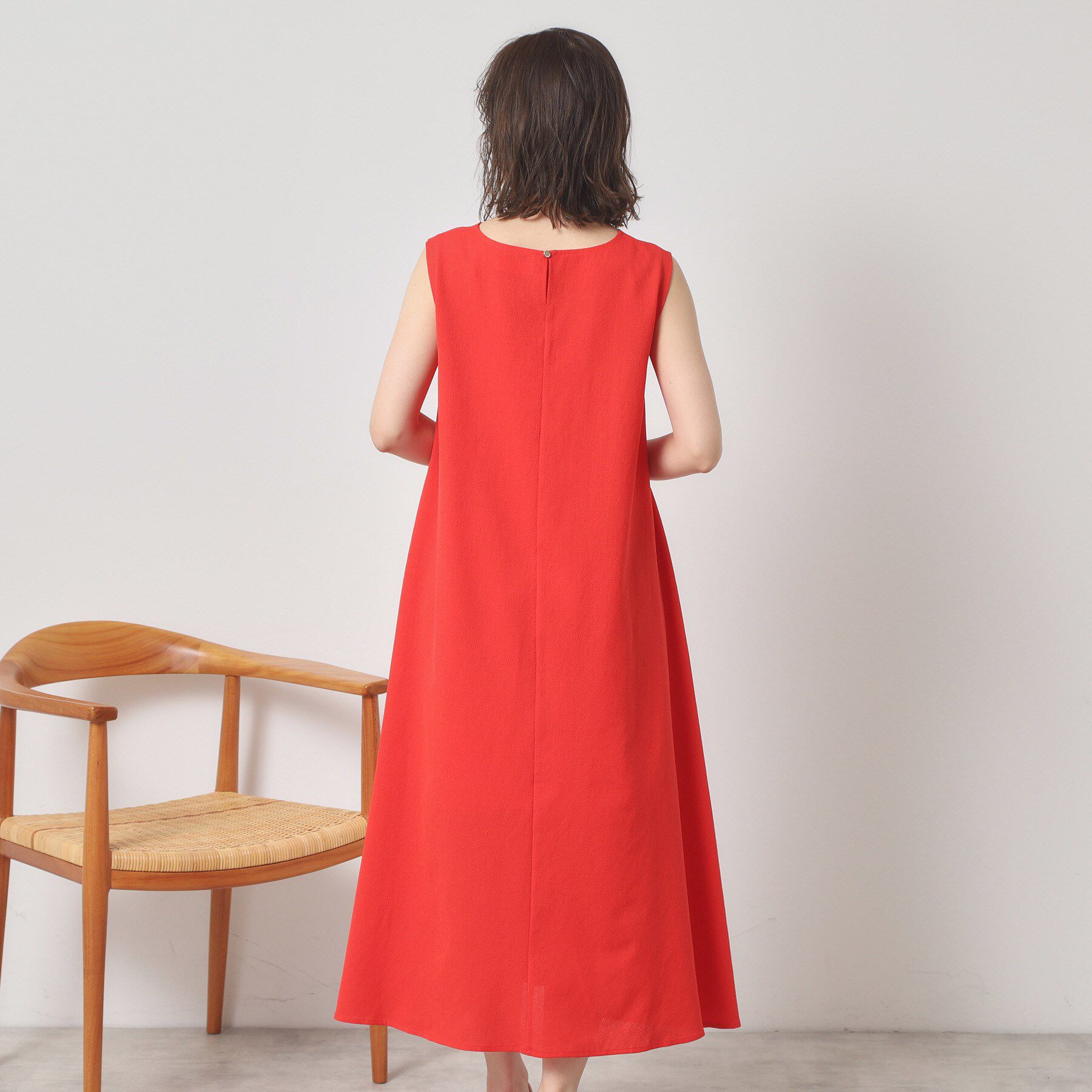 ITS&rsquo;DEMO「【清涼感／手洗い可】麻調メッシュワンピース」|ワンピース|