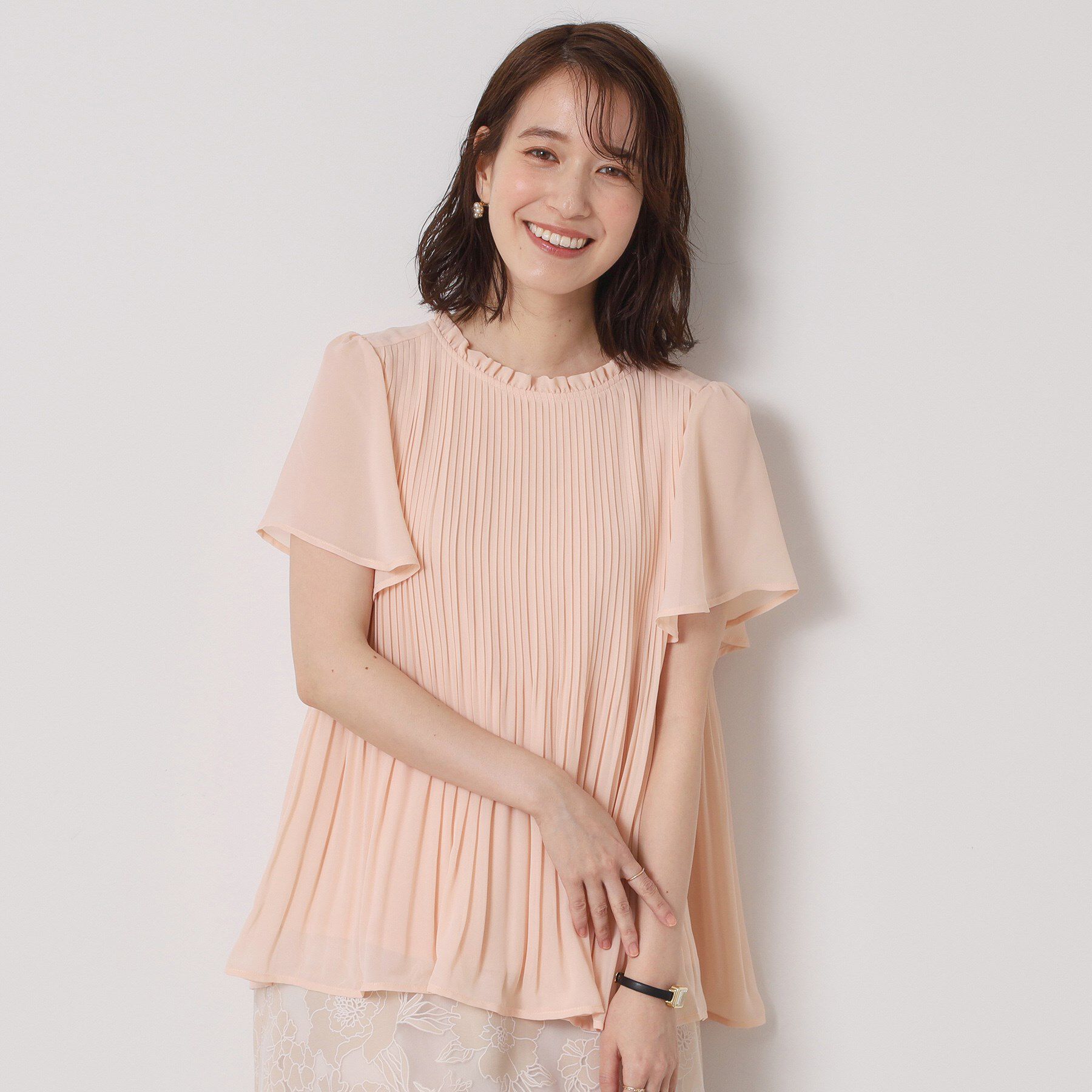 ITS&rsquo;DEMO「【手洗い可】プリーツブラウス」|シャツ・ブラウス|