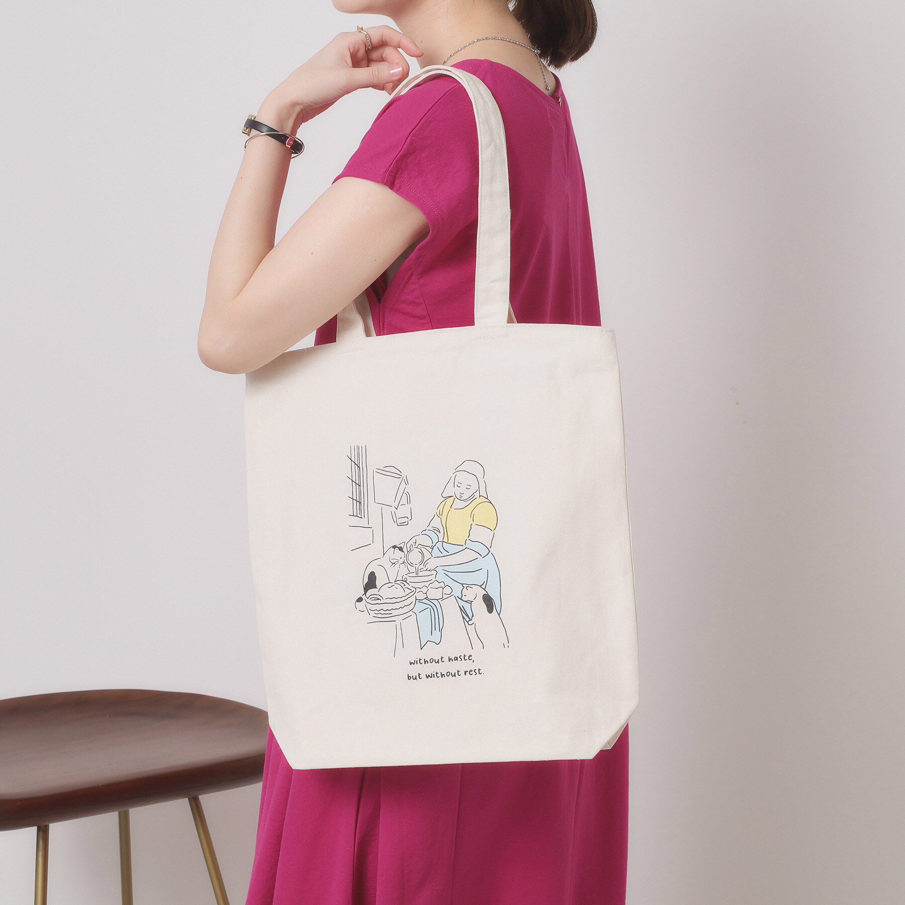 ITS&rsquo;DEMO「【A4対応】グラフィックトート」|トートバッグ|アイボリー(604)