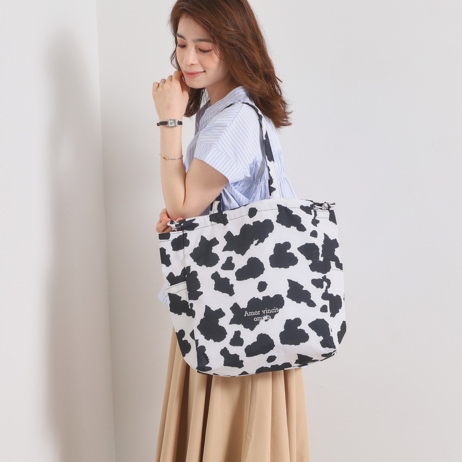 ITS&rsquo;DEMO「【A4対応】アニマルプリントトート」|トートバッグ|