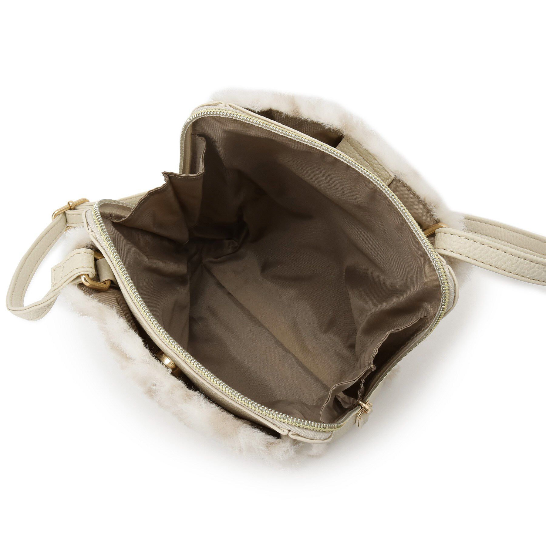 ITS&rsquo;DEMO「三層フェイクファーミニショルダー」|ショルダー・メッセンジャー|