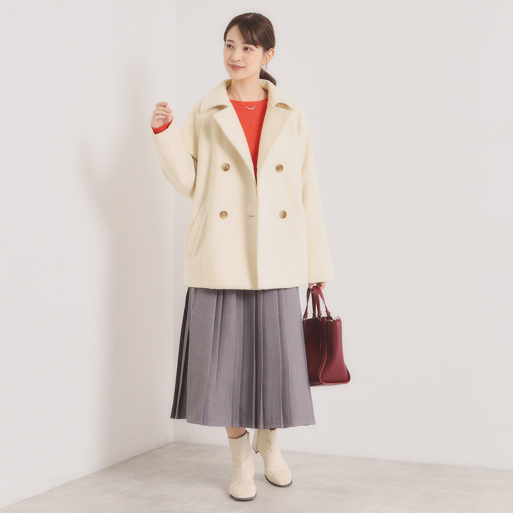 ITS&rsquo;DEMO「ブークレーダブルコート」|ピーコート|