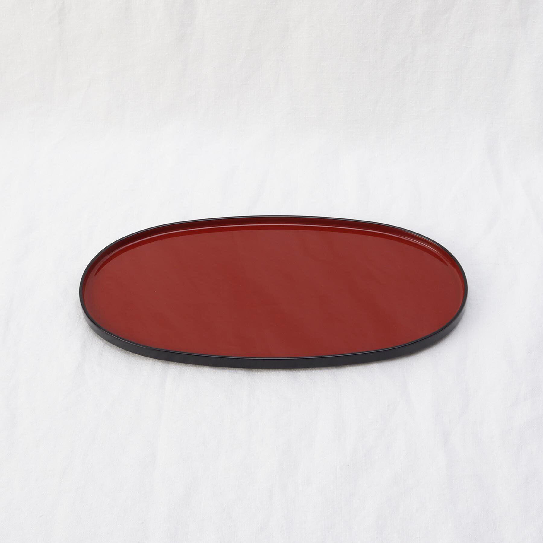 212 KITCHEN STORE「ハレとケ 越前塗り 小判型 おぼん　茜朱」|食器・キッチングッズ|その他