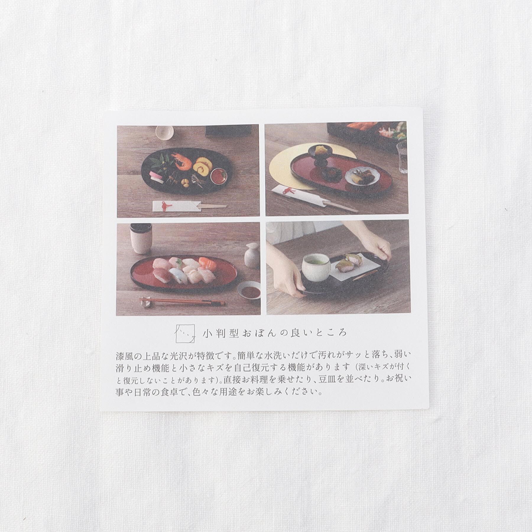 212 KITCHEN STORE「ハレとケ 越前塗り 小判型 おぼん　茜朱」|食器・キッチングッズ|