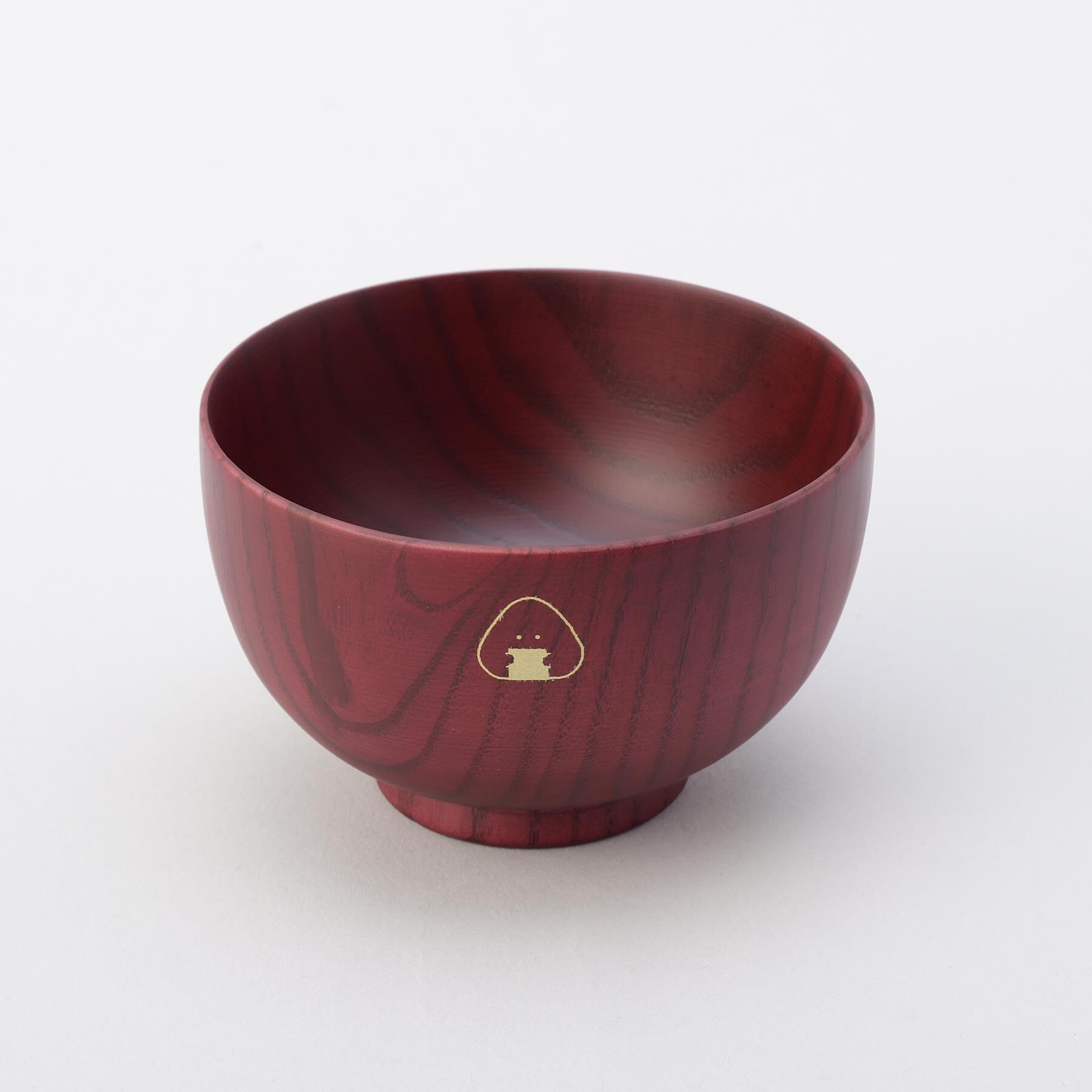 212 KITCHEN STORE「ぎゅっとおにぎりさん 木製汁椀 赤」|食器・キッチングッズ|
