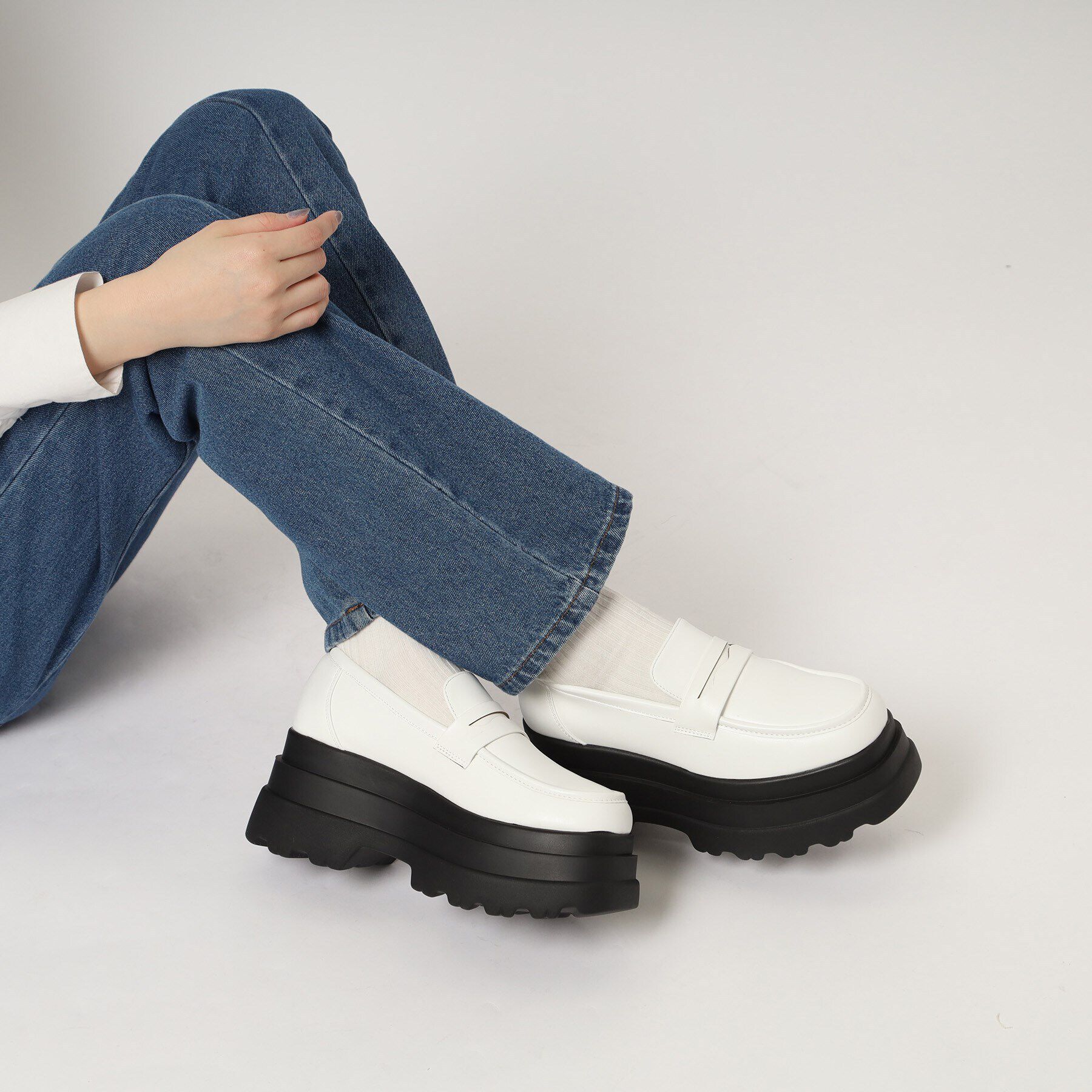 csT&P「厚底2段ソールローファーパンプス」|パンプス|