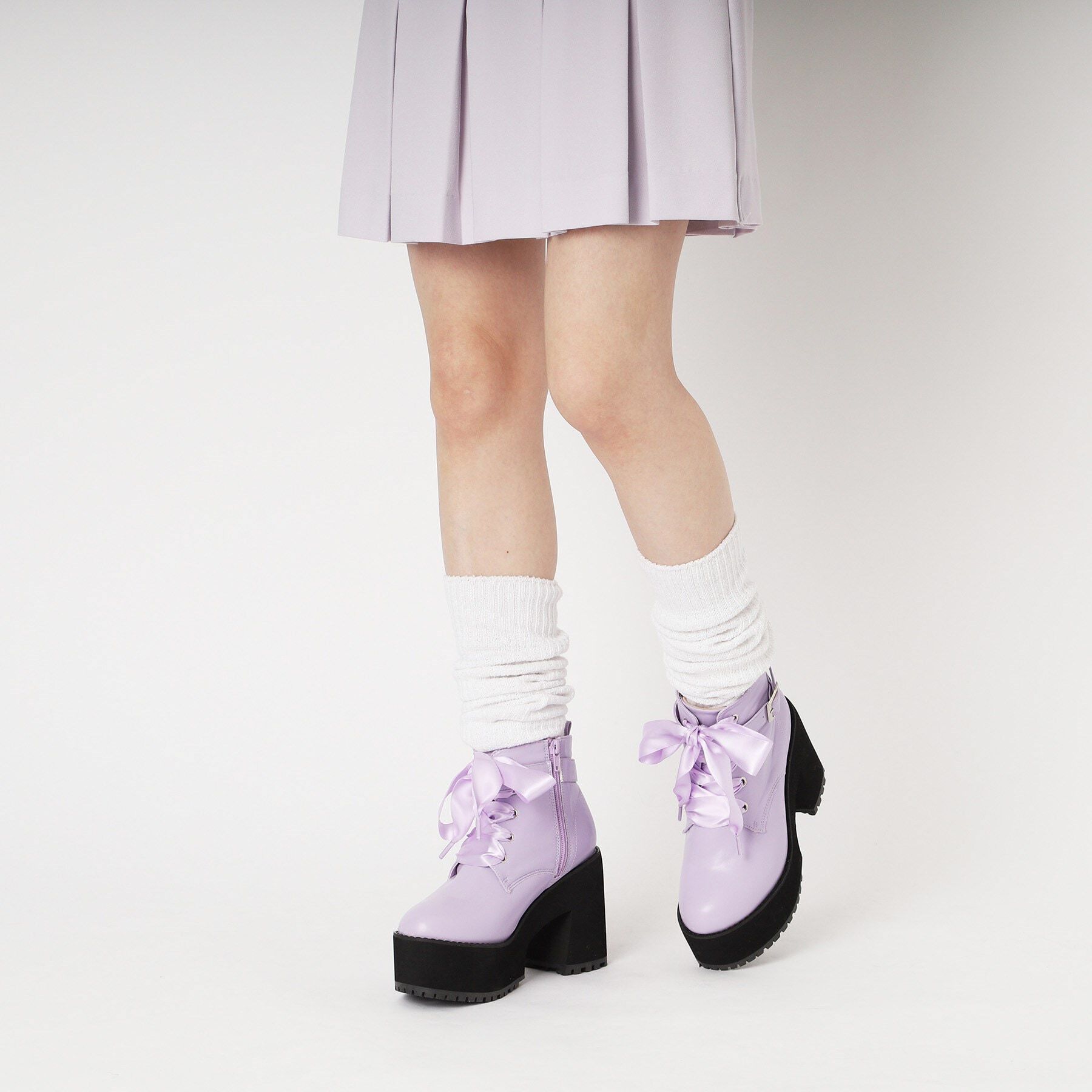 csT&P「厚底レースアップブーツ」|ショートブーツ|