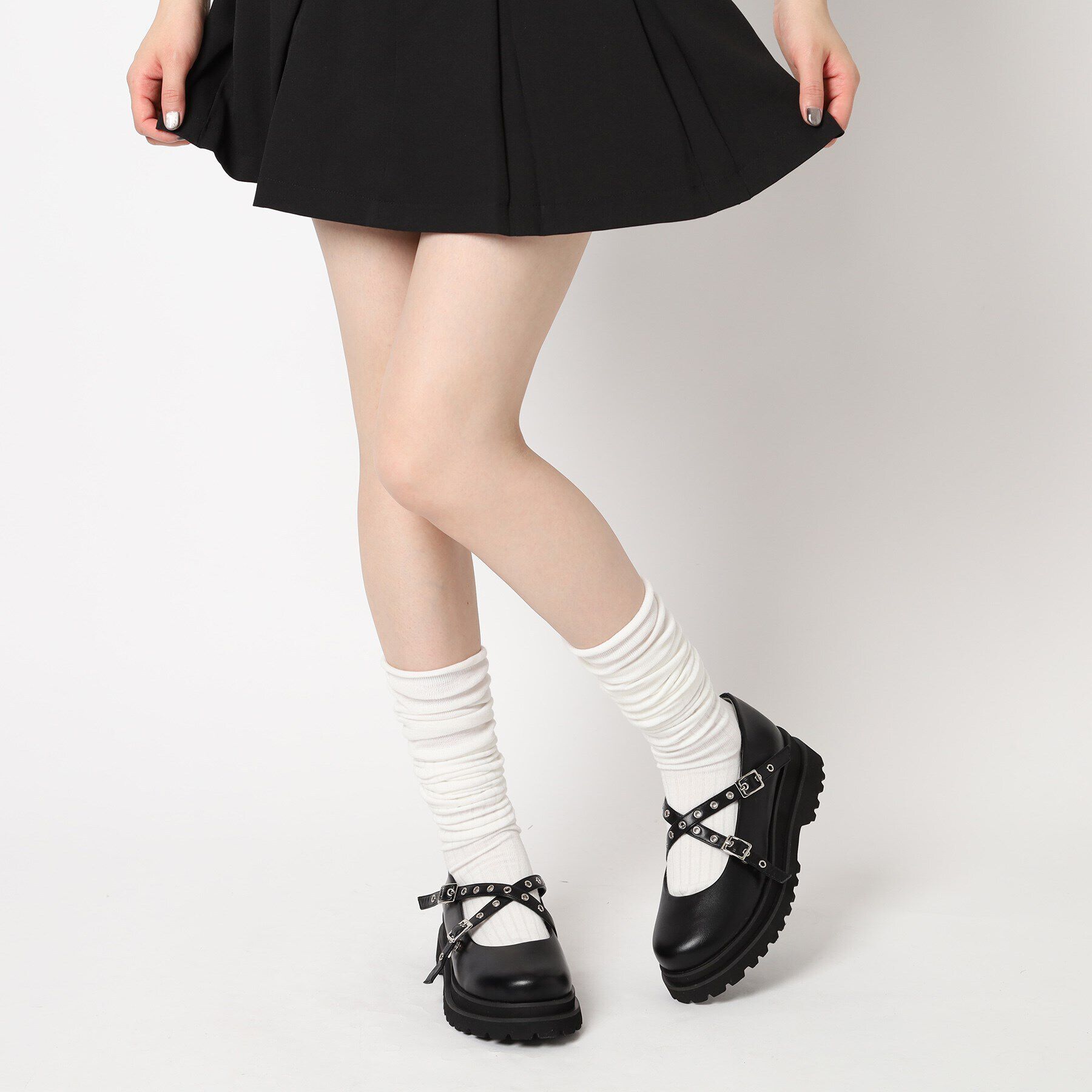 ESPERANZA「グロメットクロスストラップスニーカー」|スニーカー|