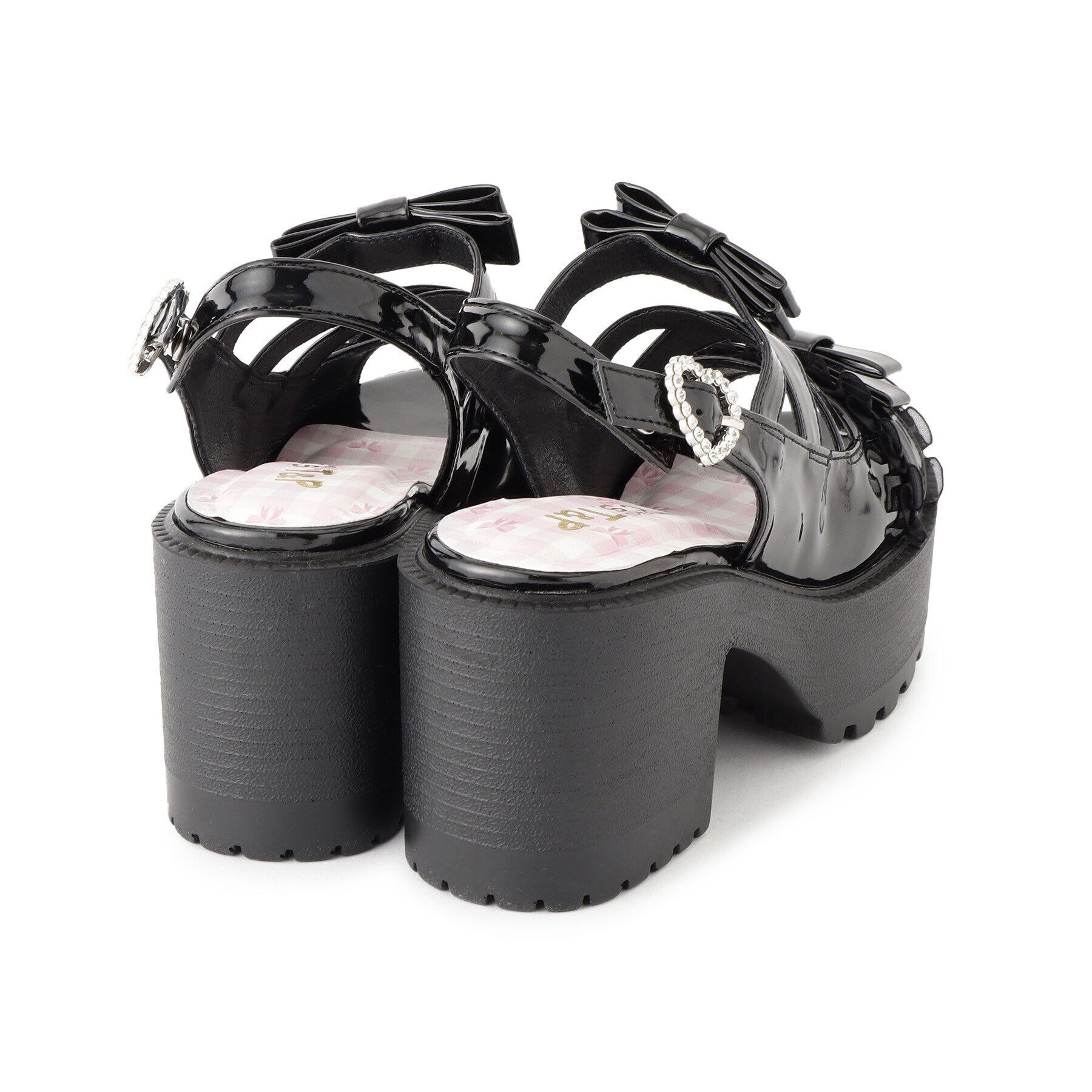 csT&P「厚底レース付きリボンベルトサンダル」|サンダル|