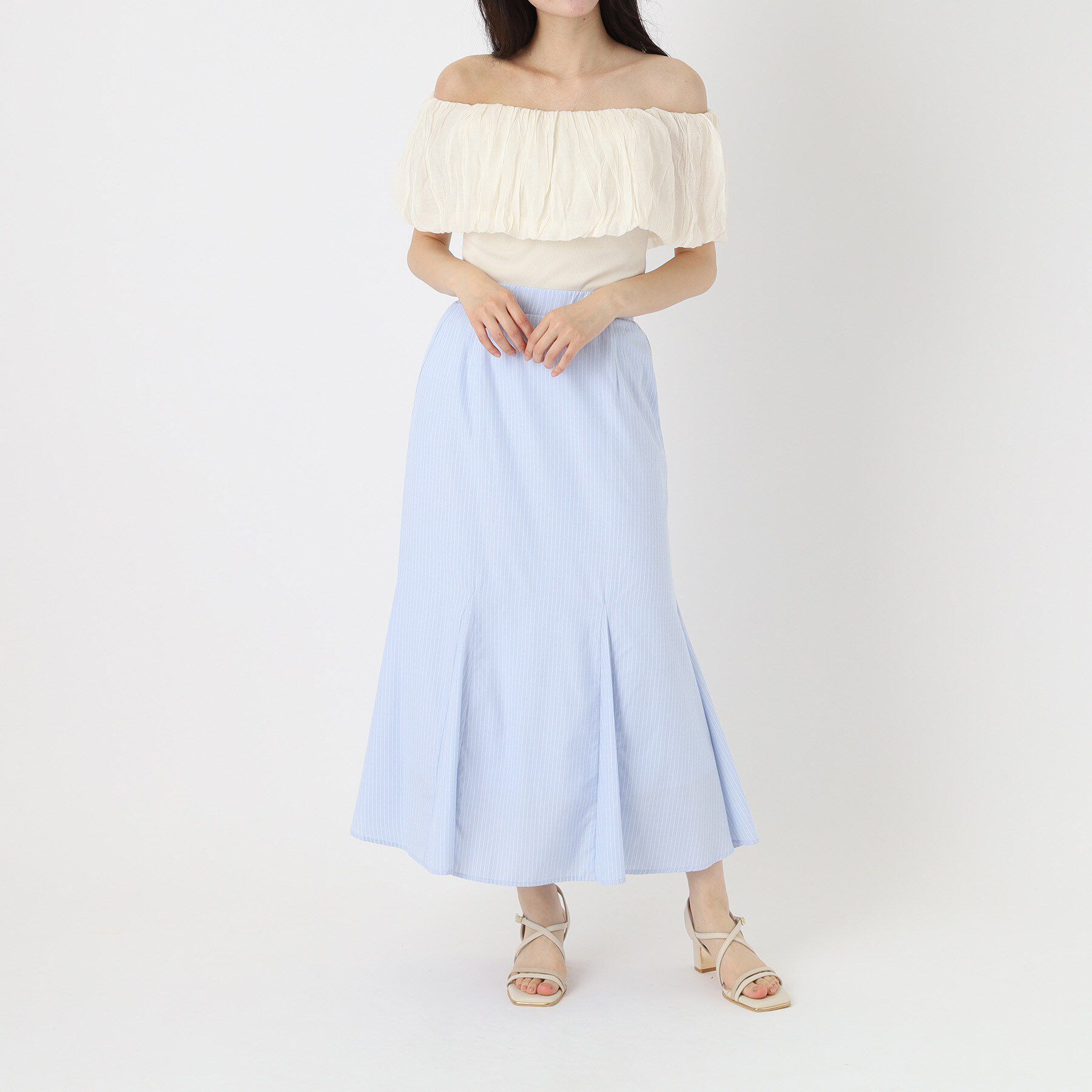 ESPERANZA「プレートヒールクロスベルトサンダル」|サンダル|