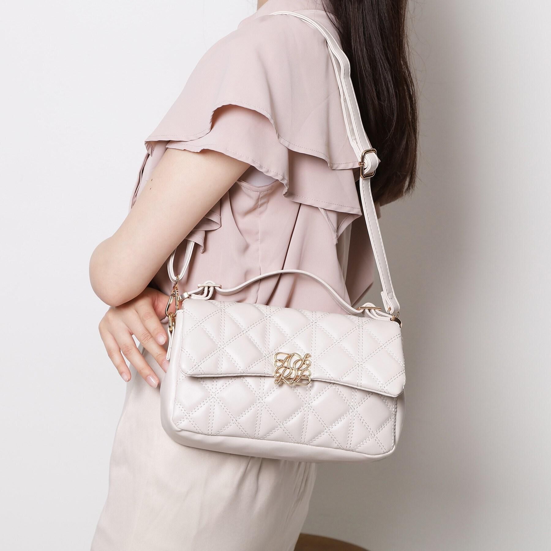 Ober Tashe「2WAYキルティングショルダーバッグ」|ショルダー・メッセンジャー|アイボリー(004)