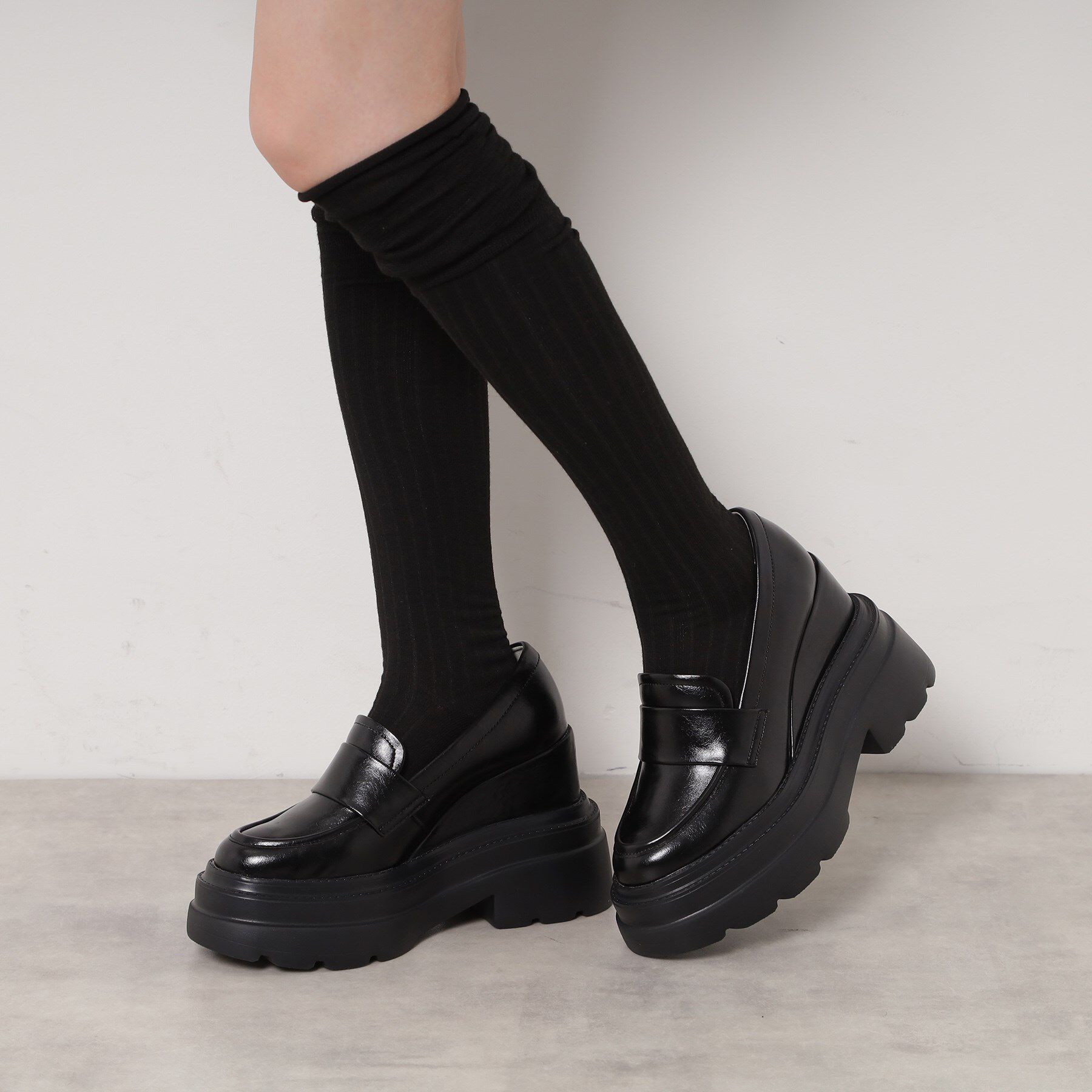 ESPERANZA「【EC先行販売】ボリューム厚底ローファー」|パンプス|