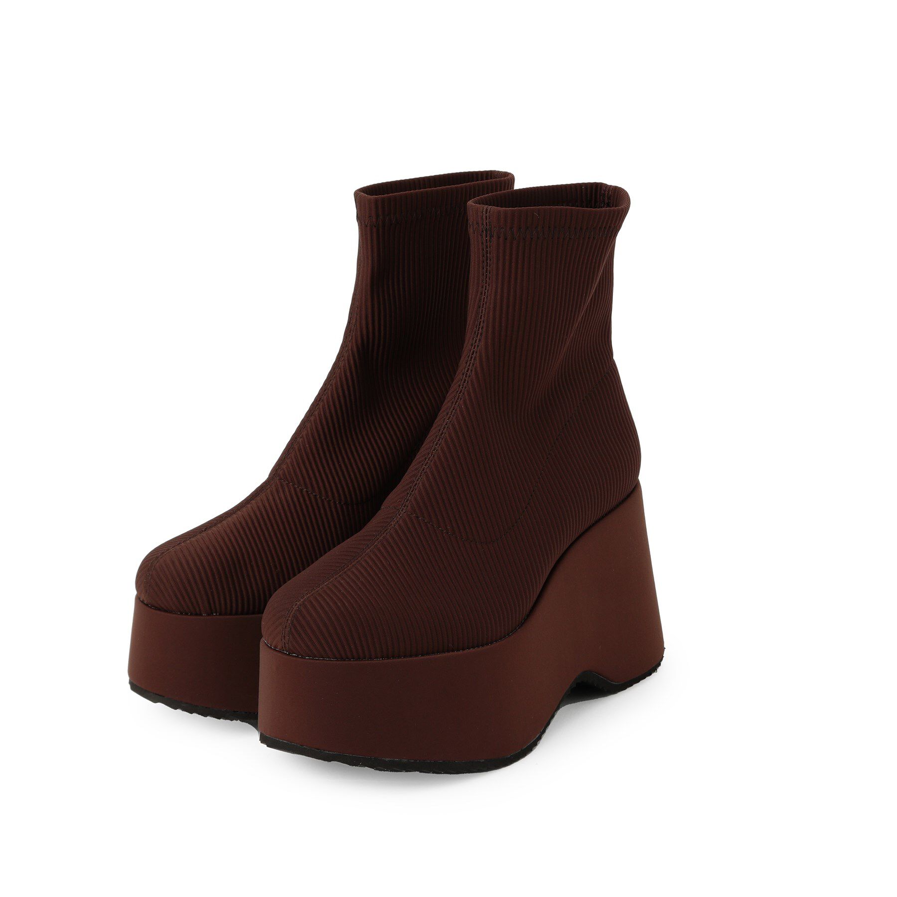 ESPERANZA「厚底ニットショートブーツ」|ショートブーツ|