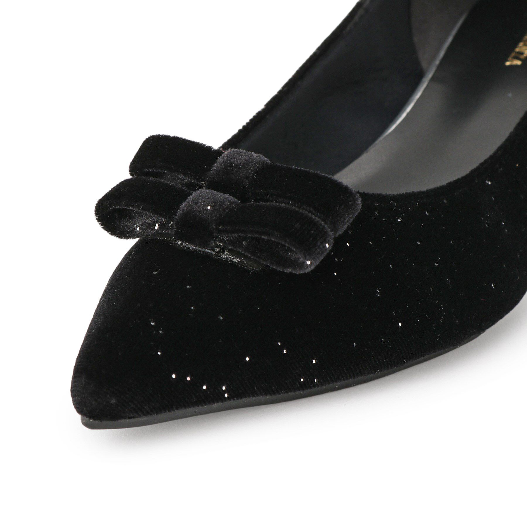 ESPERANZA「ラメベルベットダブルリボンパンプス」|パンプス|