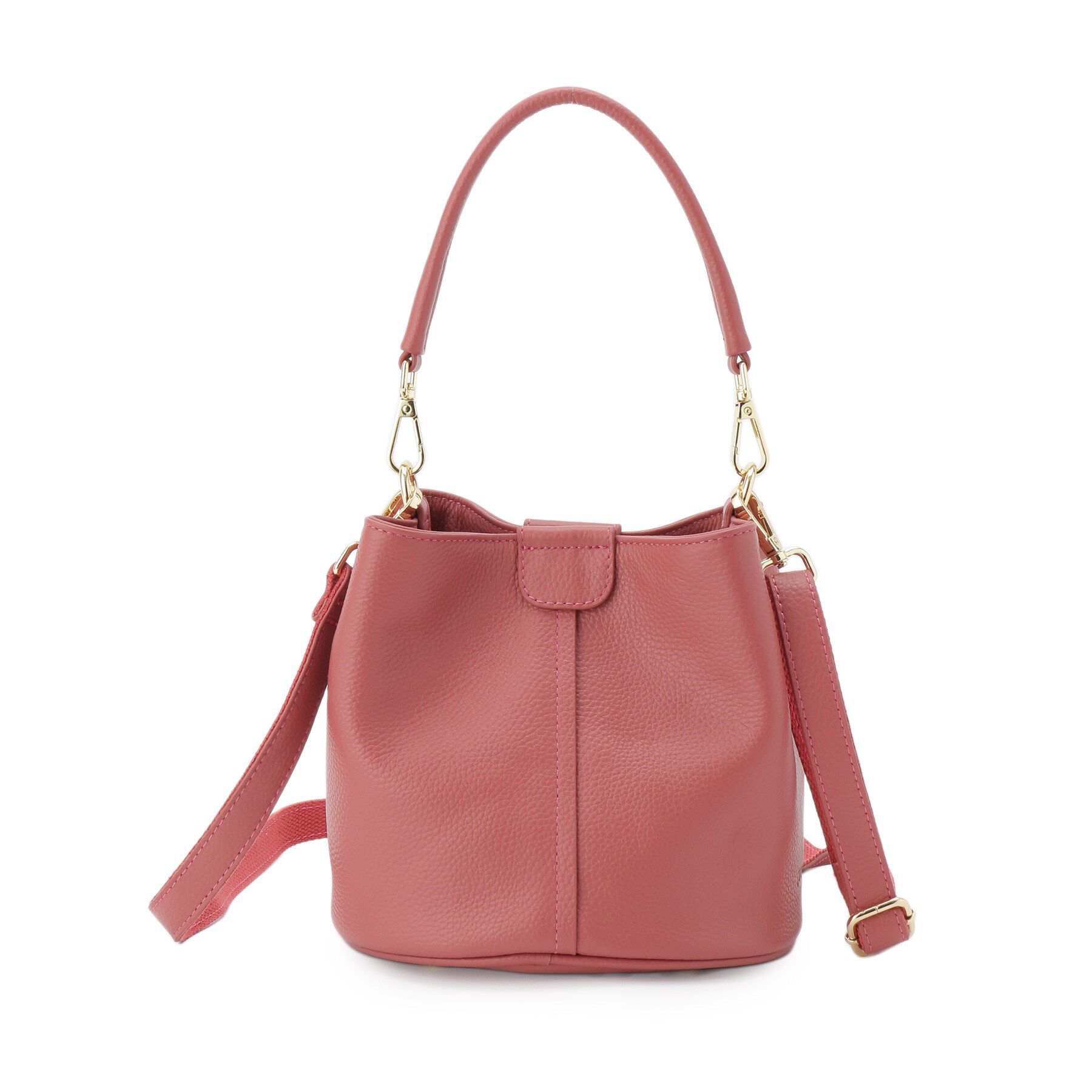 SunaUna「【2WAY／オリジナルプリント裏使用】牛革ワンショルダーバック」|ショルダー・メッセンジャー|