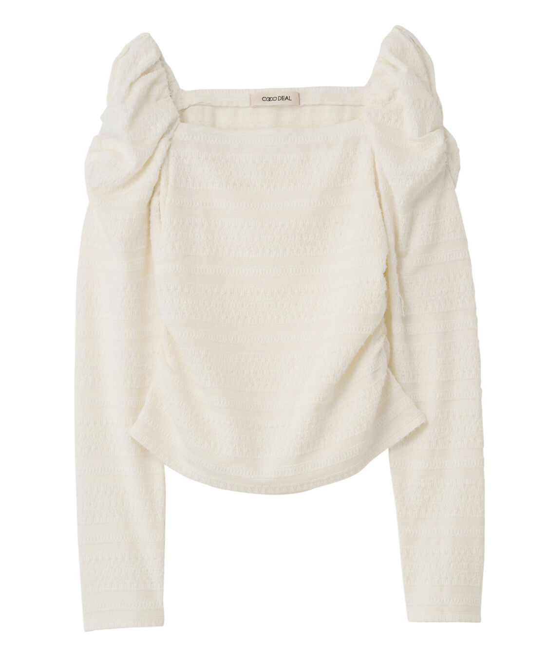 COCO DEAL「スクエアネックパフスリーブカットソートップス」|Tシャツ・カットソー|