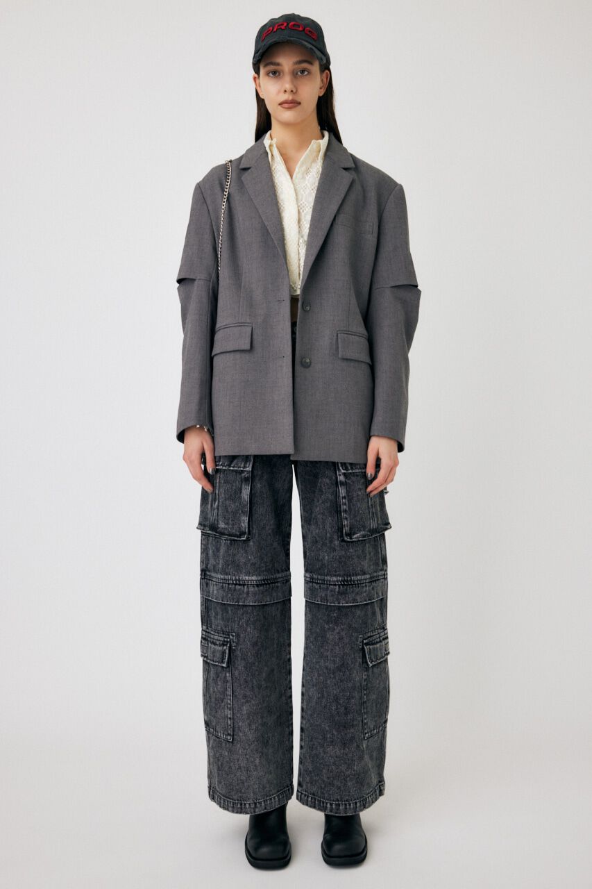 MOUSSY「LOWRISE CARGO STRAIGHT」|デニム|