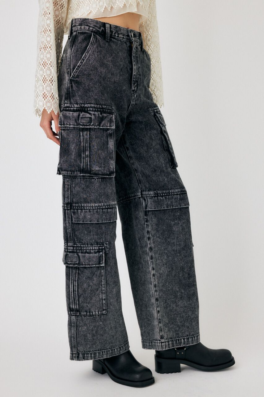 MOUSSY「LOWRISE CARGO STRAIGHT」|デニム|