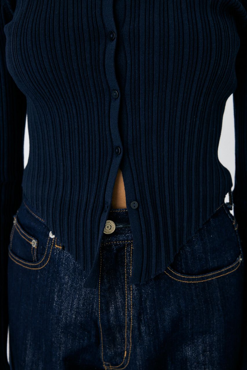 MOUSSY「TULLE TRIM カーディガン」|カーディガン|