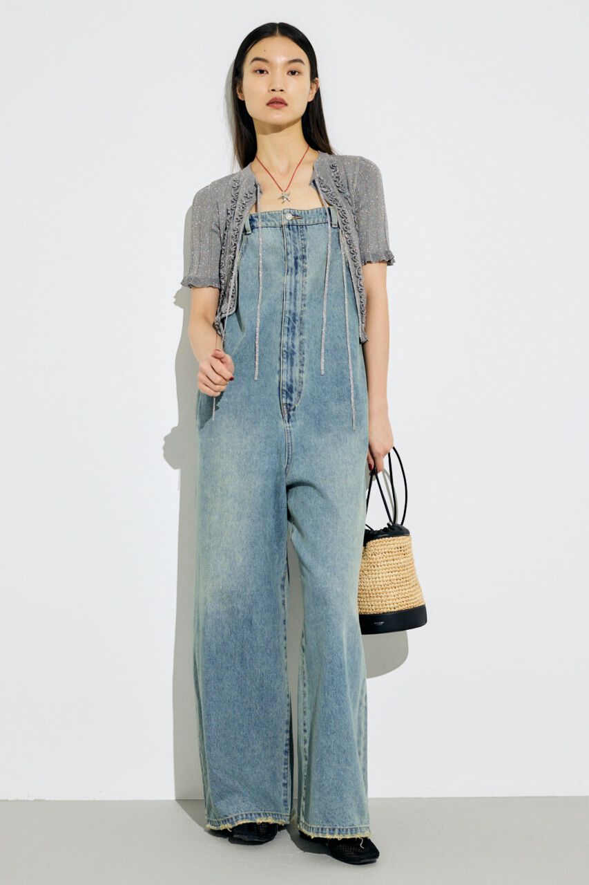 MOUSSY「FRILL STRIPED カーディガン」|ニット・セーター|