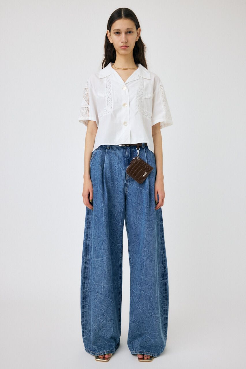 MOUSSY「CROCHET COMBI シャツ」|シャツ・ブラウス|