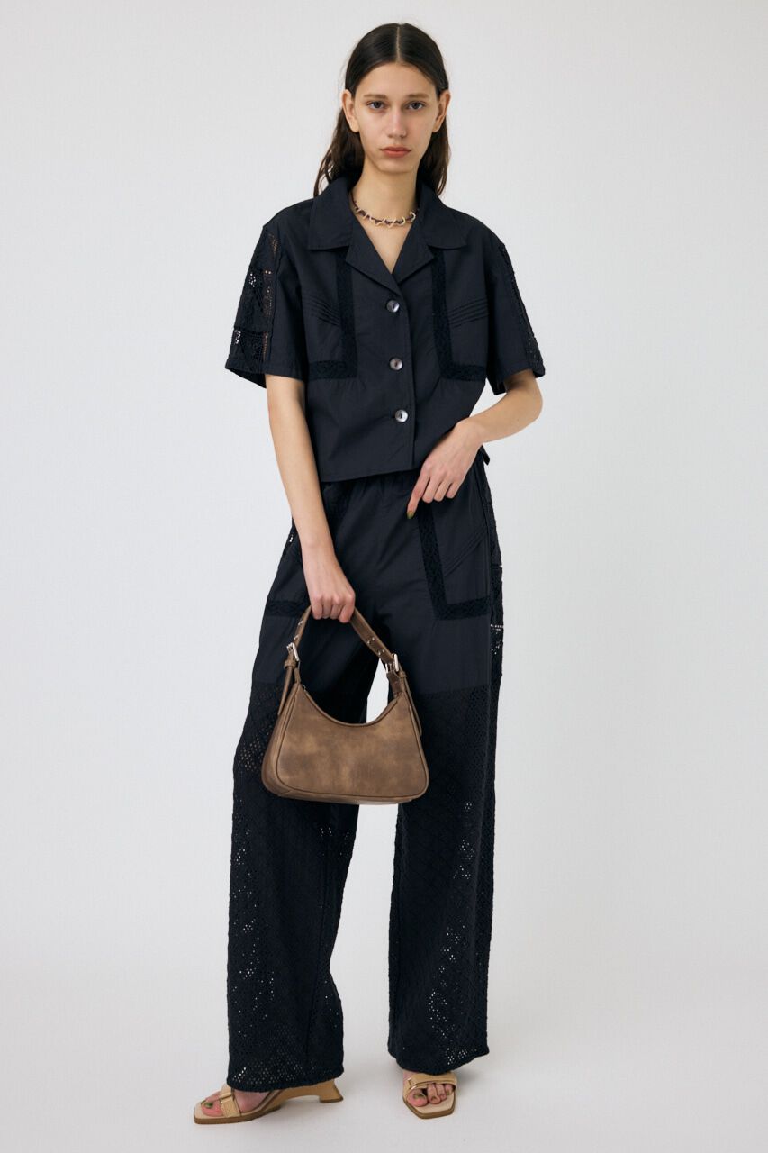 MOUSSY「CROCHET COMBI シャツ」|シャツ・ブラウス|