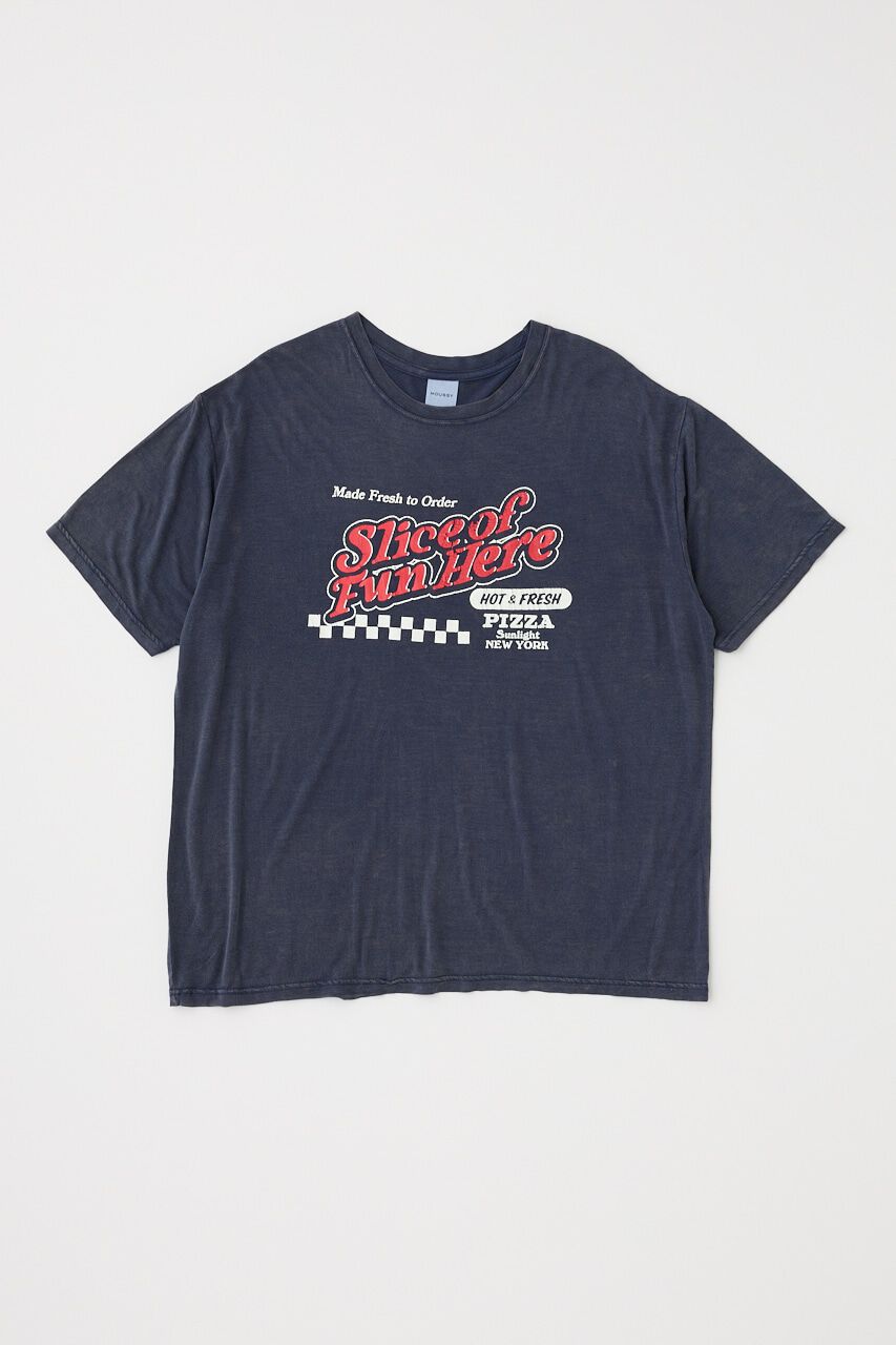 MOUSSY「PIZZA STORE Tシャツ」|Tシャツ・カットソー|NVY
