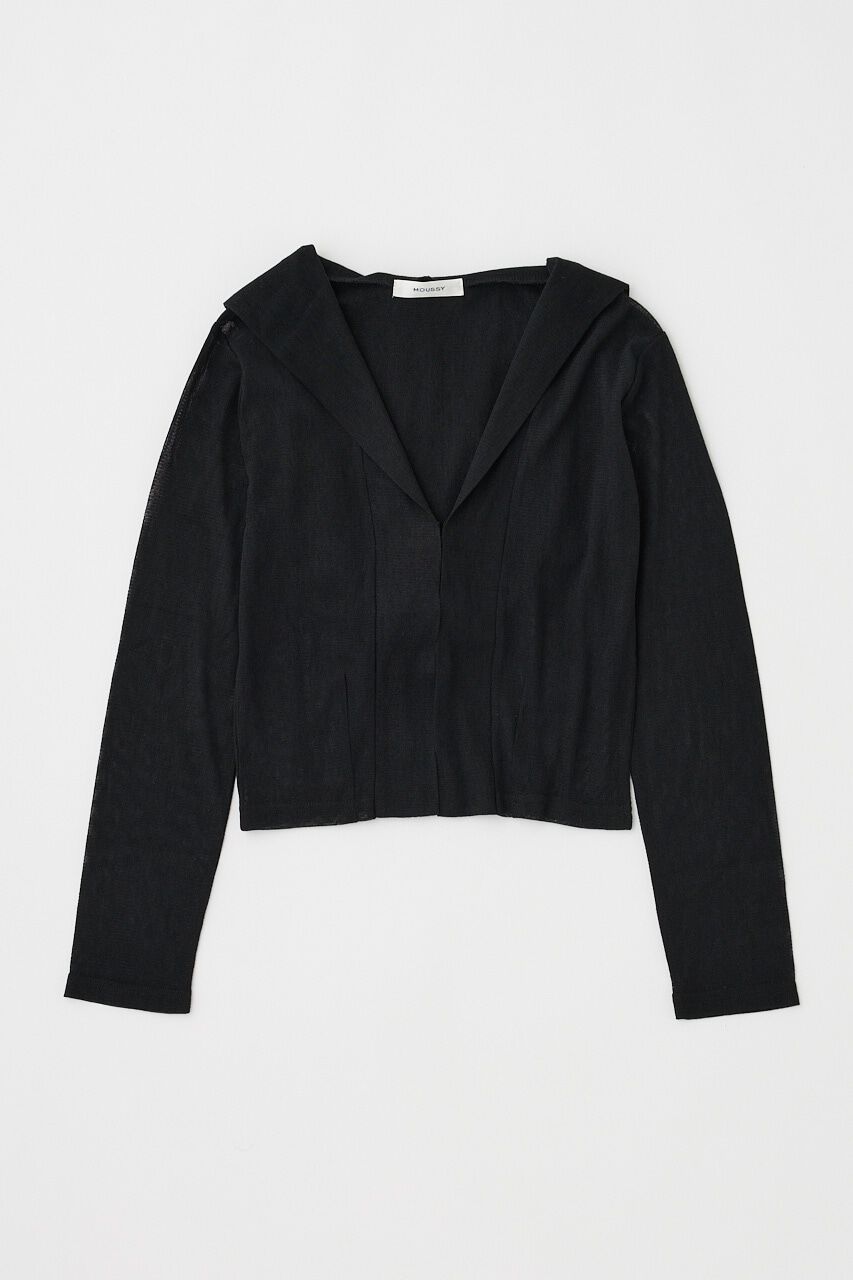 MOUSSY「SHEER CUT フーディ」|パーカー|BLK