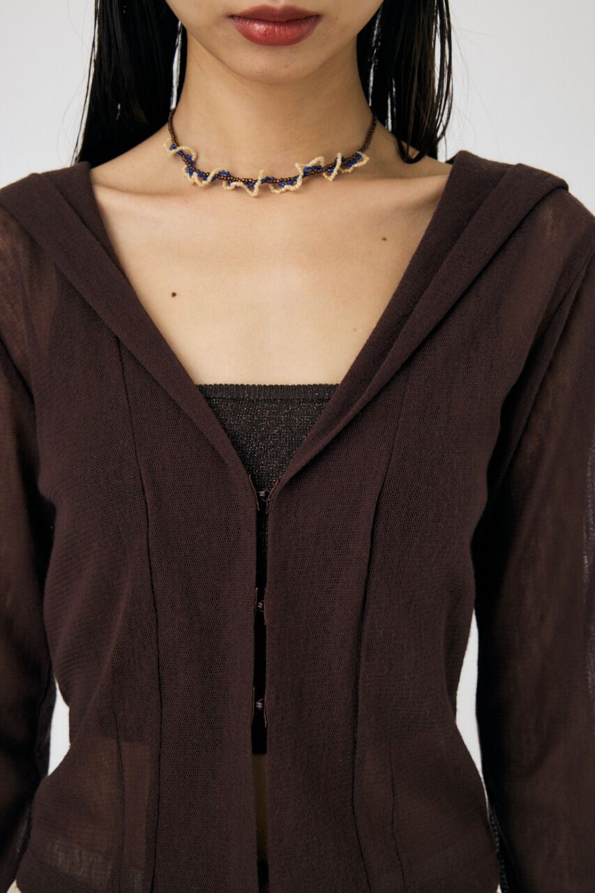 MOUSSY「SHEER CUT フーディ」|パーカー|