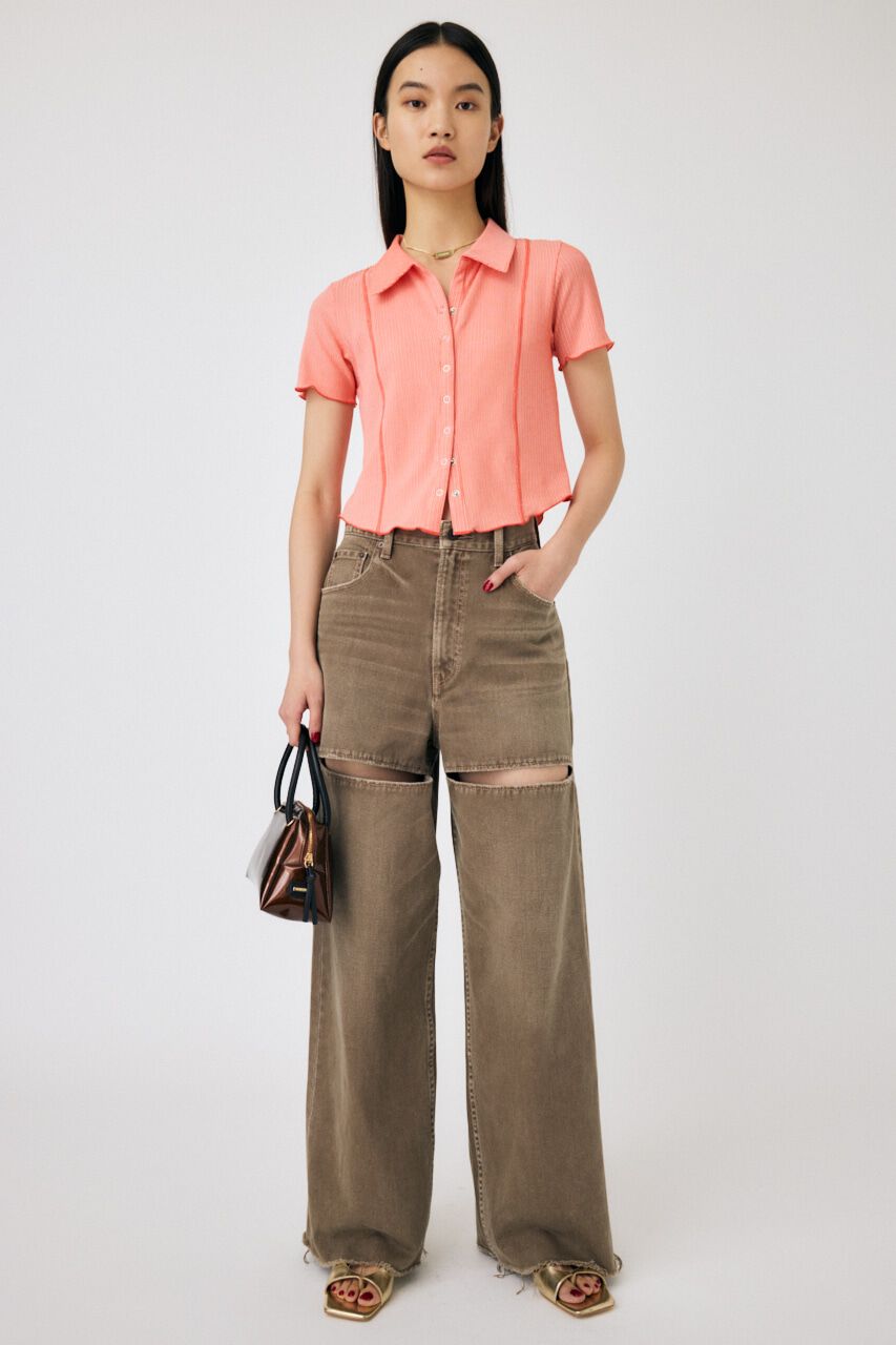 MOUSSY「MELLOW POLO トップス」|シャツ・ブラウス|