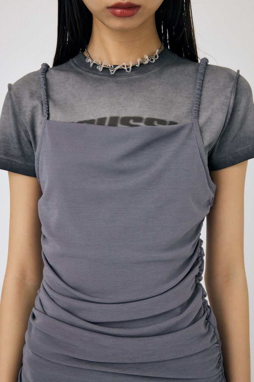 MOUSSY「DRAPE CAMI ドレス」|ワンピース|