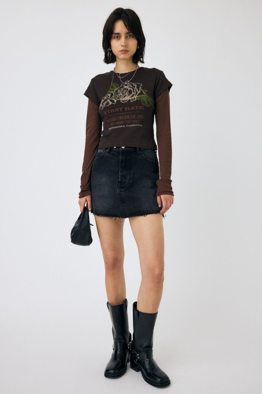 MOUSSY「VINTAGE LABEL Tシャツ」|Tシャツ・カットソー|