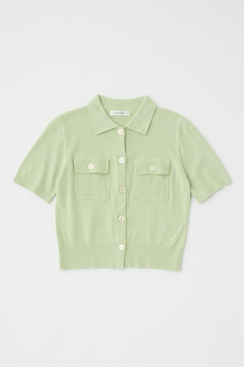 MOUSSY「OVERLOCK POCKET ニットシャツ」|ニット・セーター|
